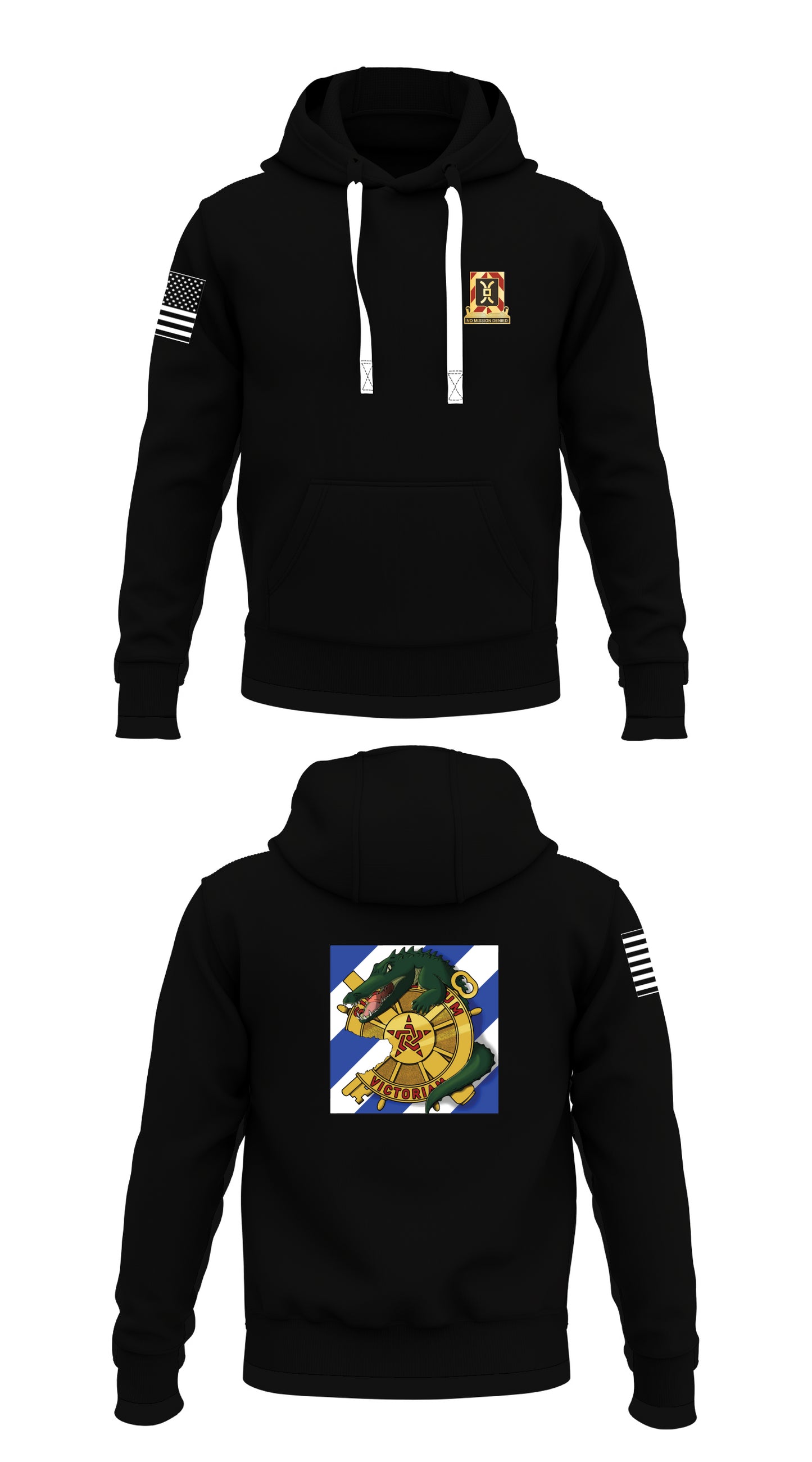 ALPHA COMPANY 63D ASB Store 1 Core Men's Hooded Performance Sweatshirt - 41459297976