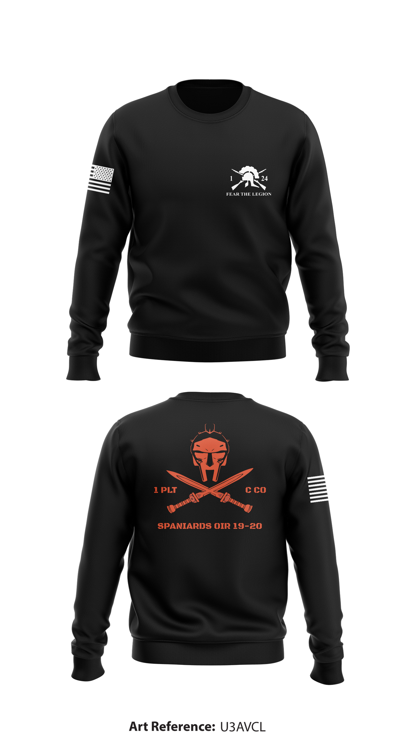 1st PLT C Co 1-24 IN Store 1 Core Men's Crewneck Performance Sweatshirt - U3AvcL