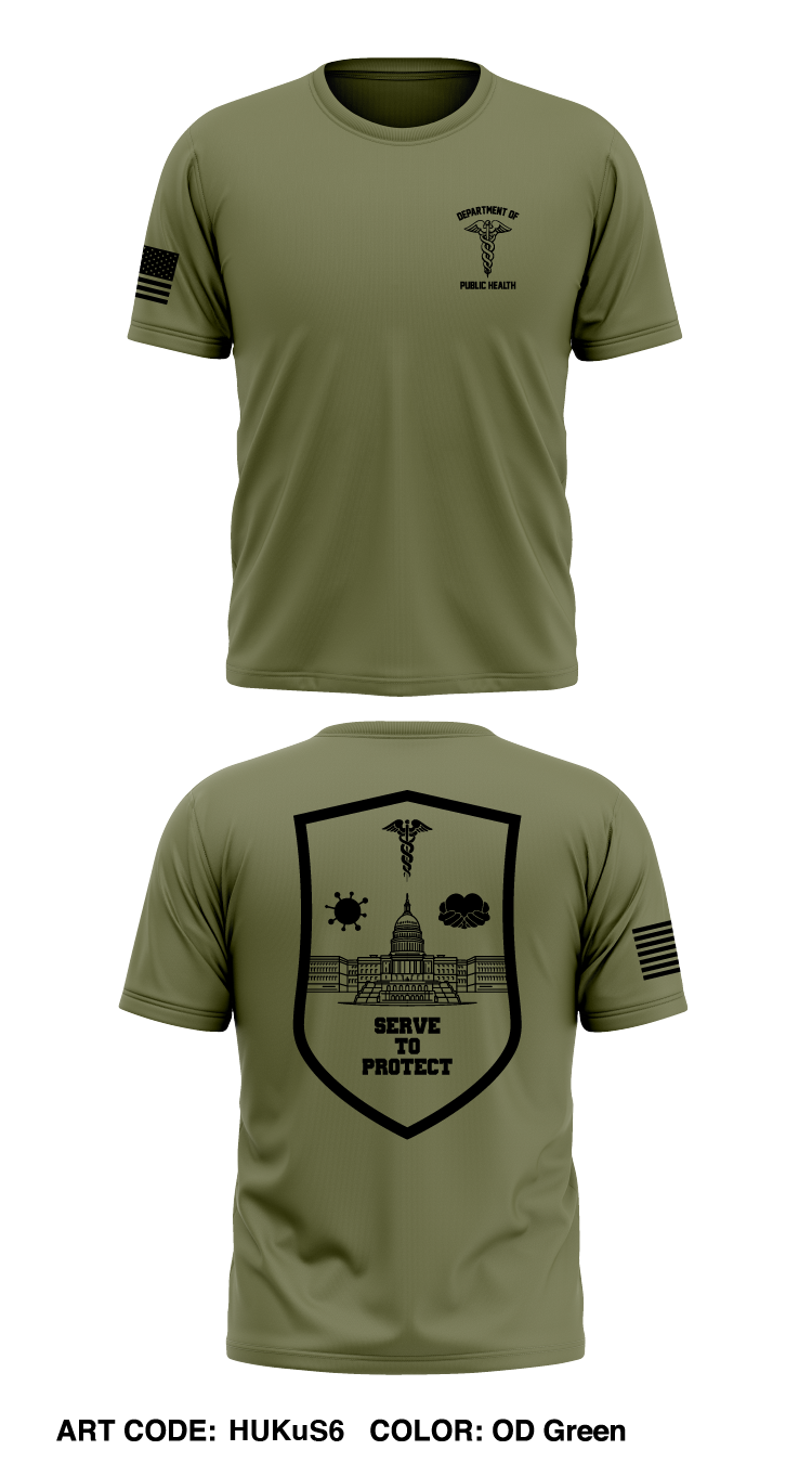 Department of Public Health Store 1 Core Men's SS Performance Tee - HUKuS6