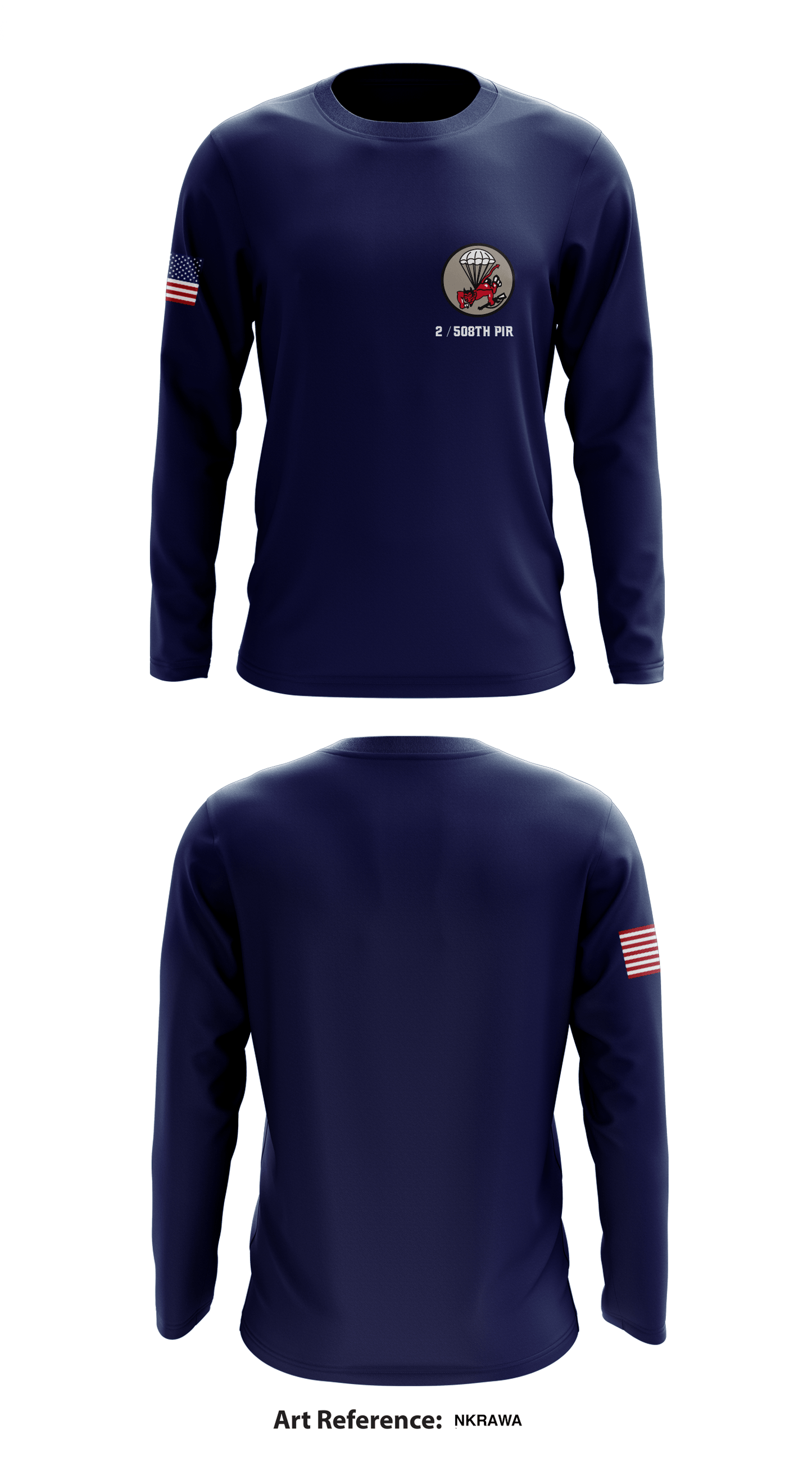 2 / 508th PIR Store 1 Core Men's LS Performance Tee - NkRAWa