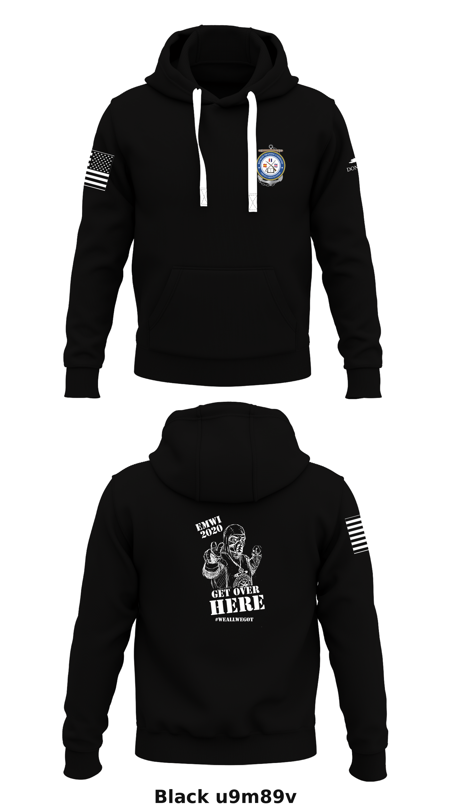 RTC (Recruit Training Command) Store 1 Core Men's Hooded Performance Sweatshirt - u9m89v