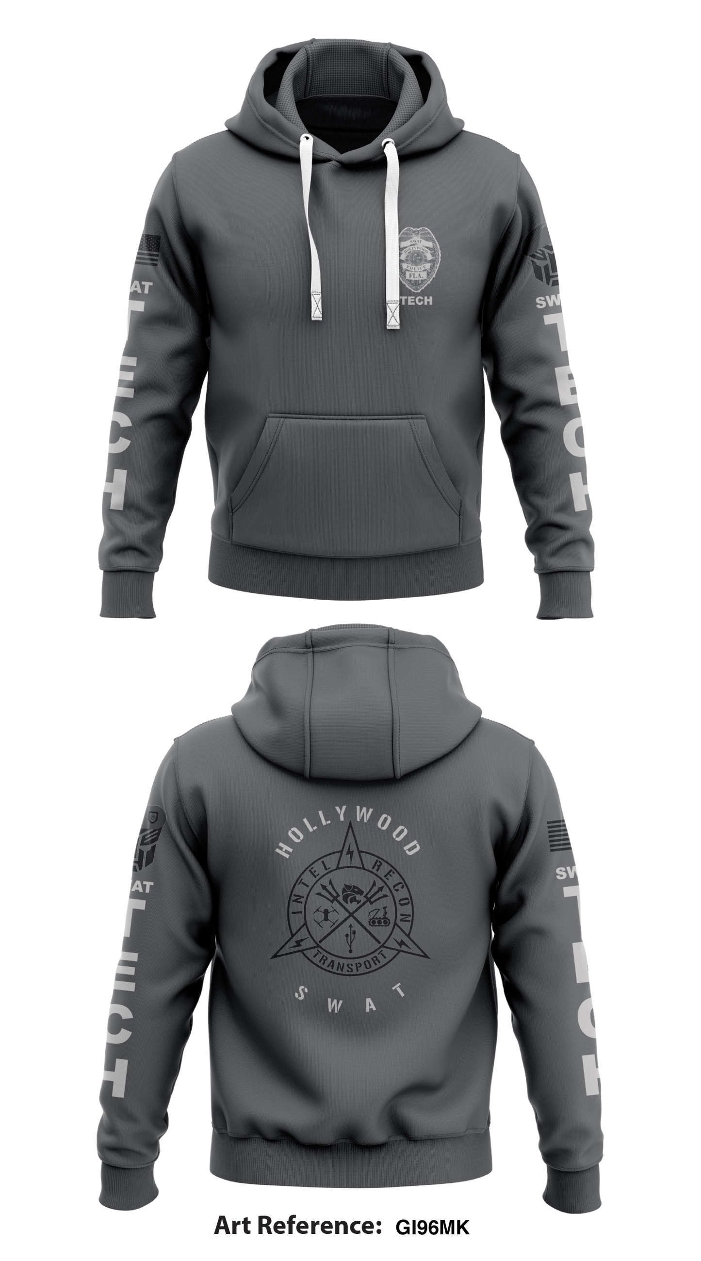 Hollywood police Store 1 Core Men's Hooded Performance Sweatshirt - gI96mK