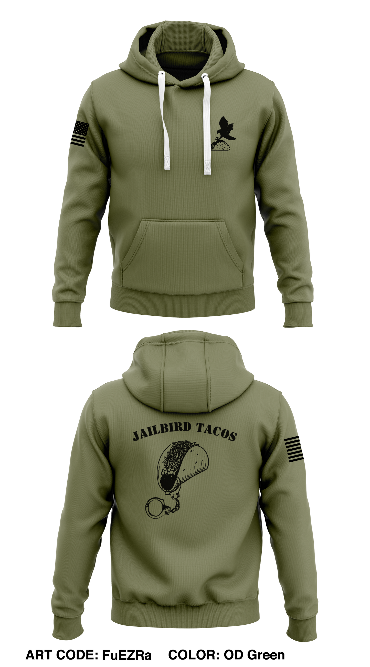 Jailbirds tacos Store 1 Core Men's Hooded Performance Sweatshirt - FuEZRa