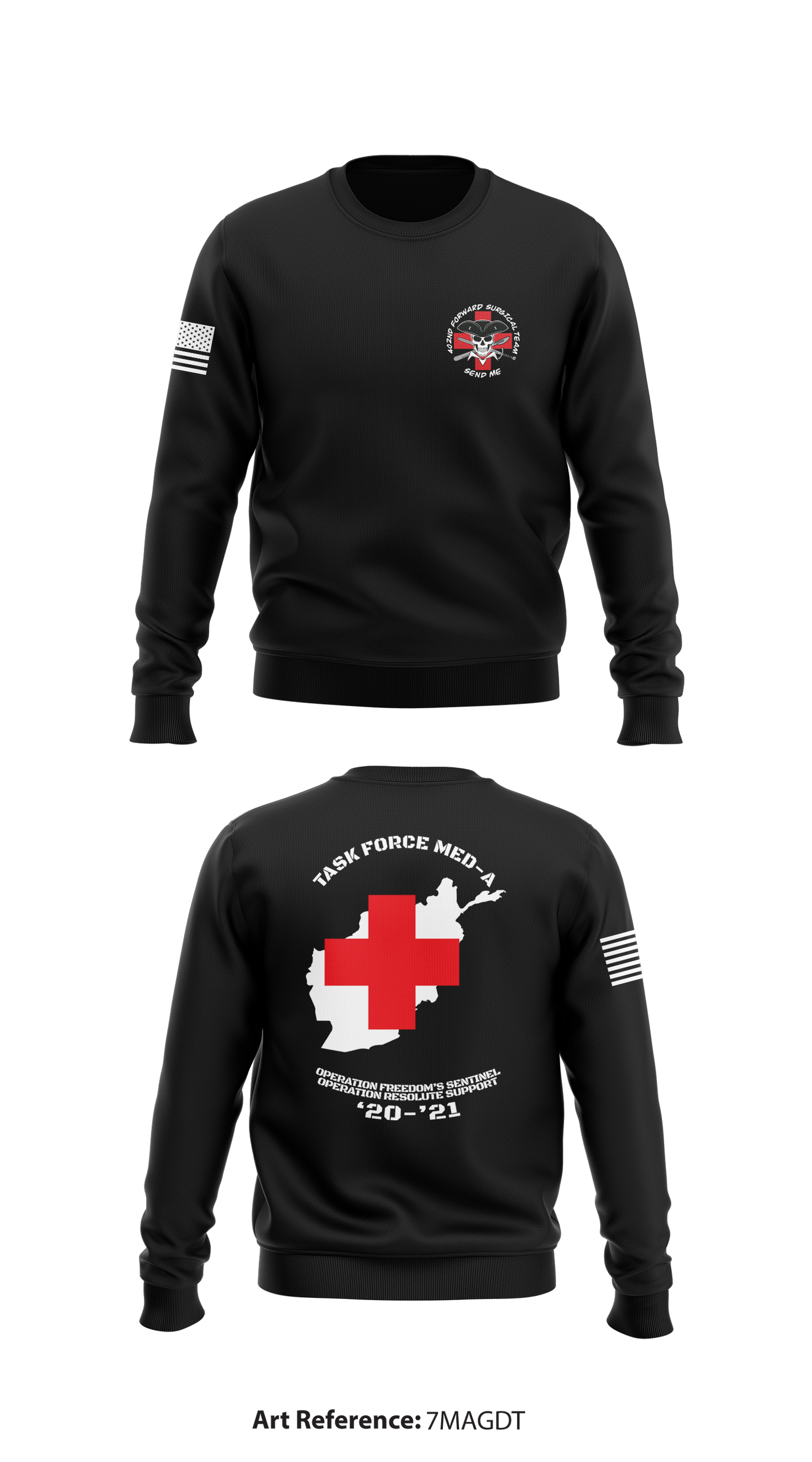 402nd FST Store 1 Core Men's Crewneck Performance Sweatshirt - 7MagdT