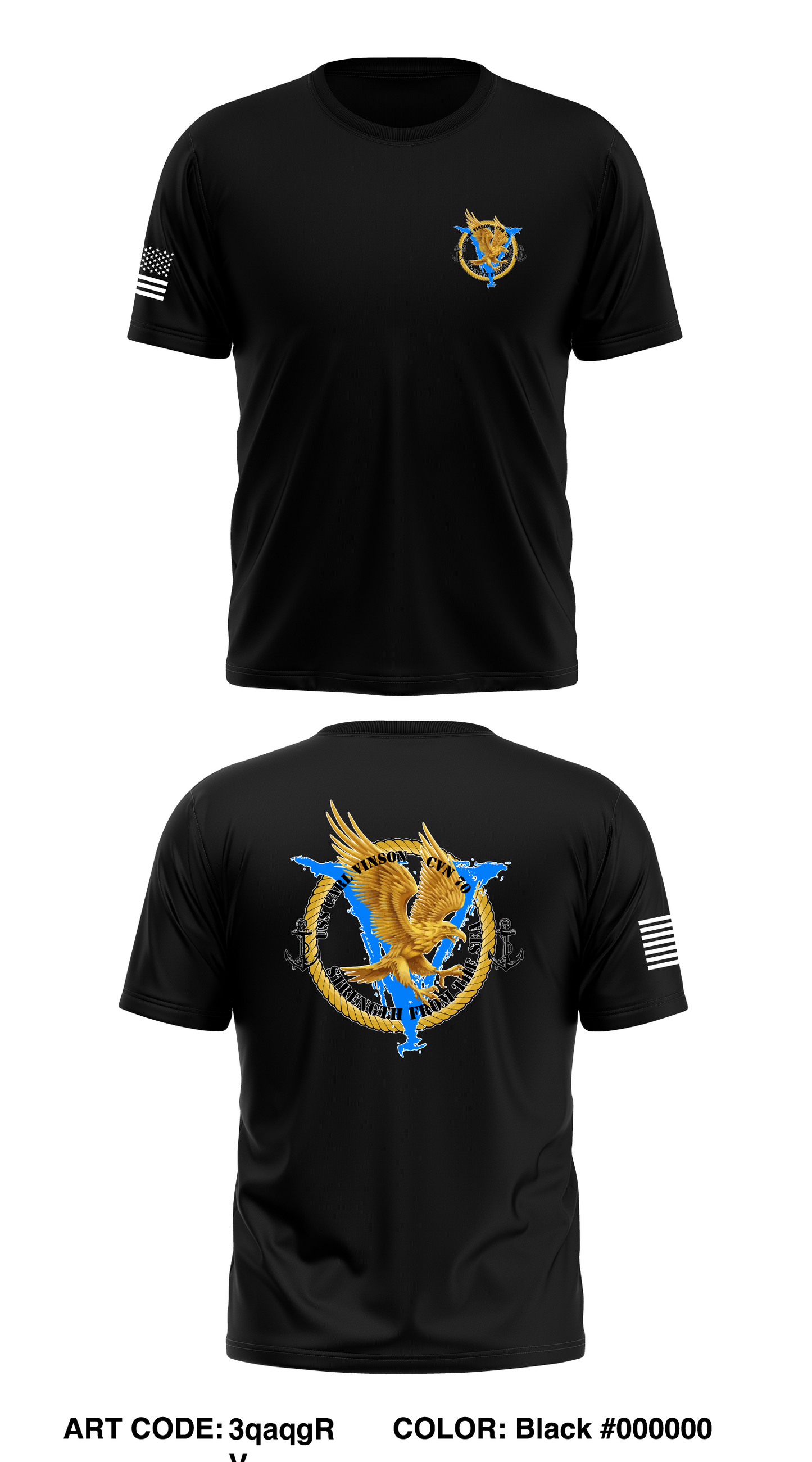 USS Carl Vinson Security Store 1 Core Men's SS Performance Tee - 3qaqgR