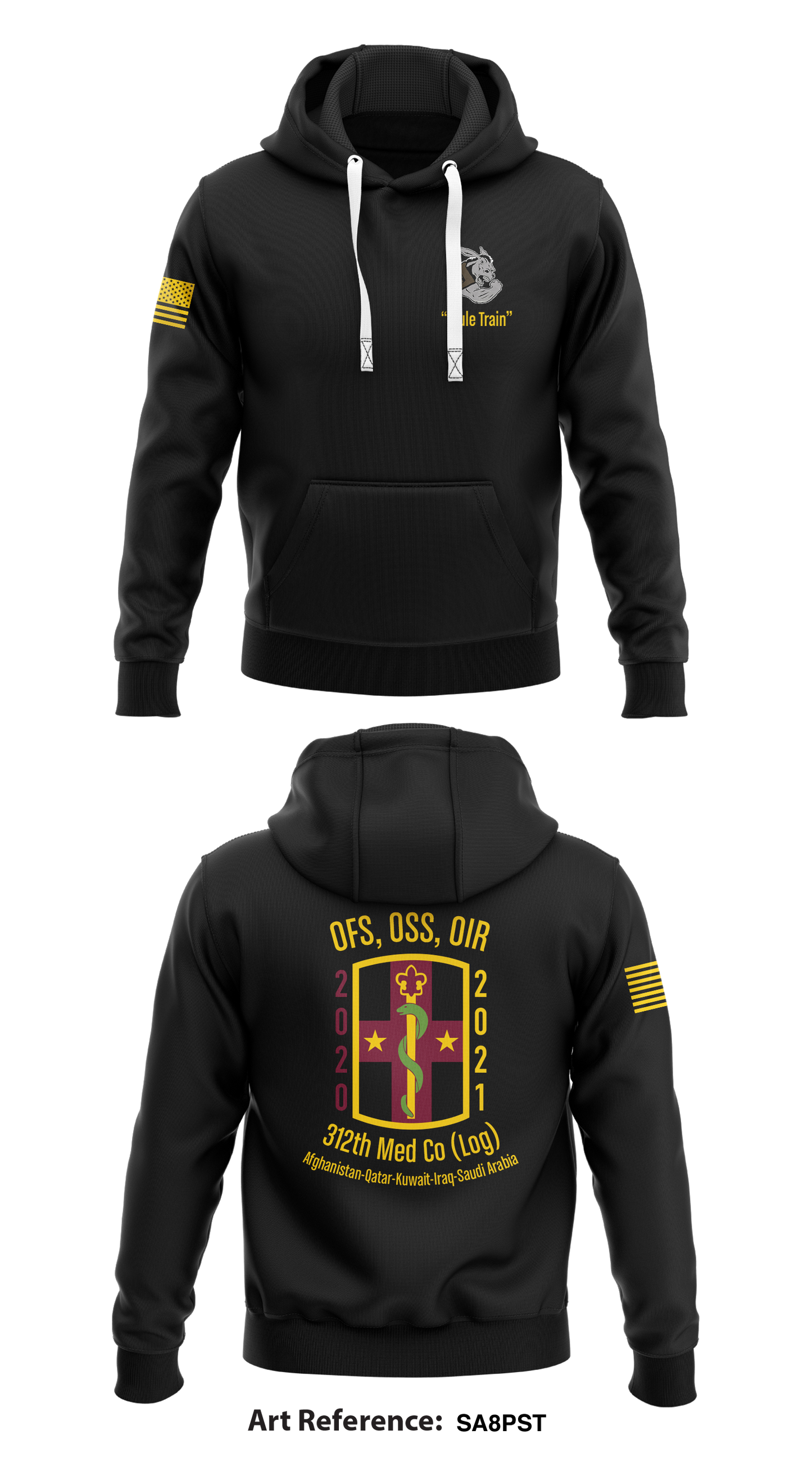 312th Med Log Co Store 1 Core Men's Hooded Performance Sweatshirt - Sa8pSt