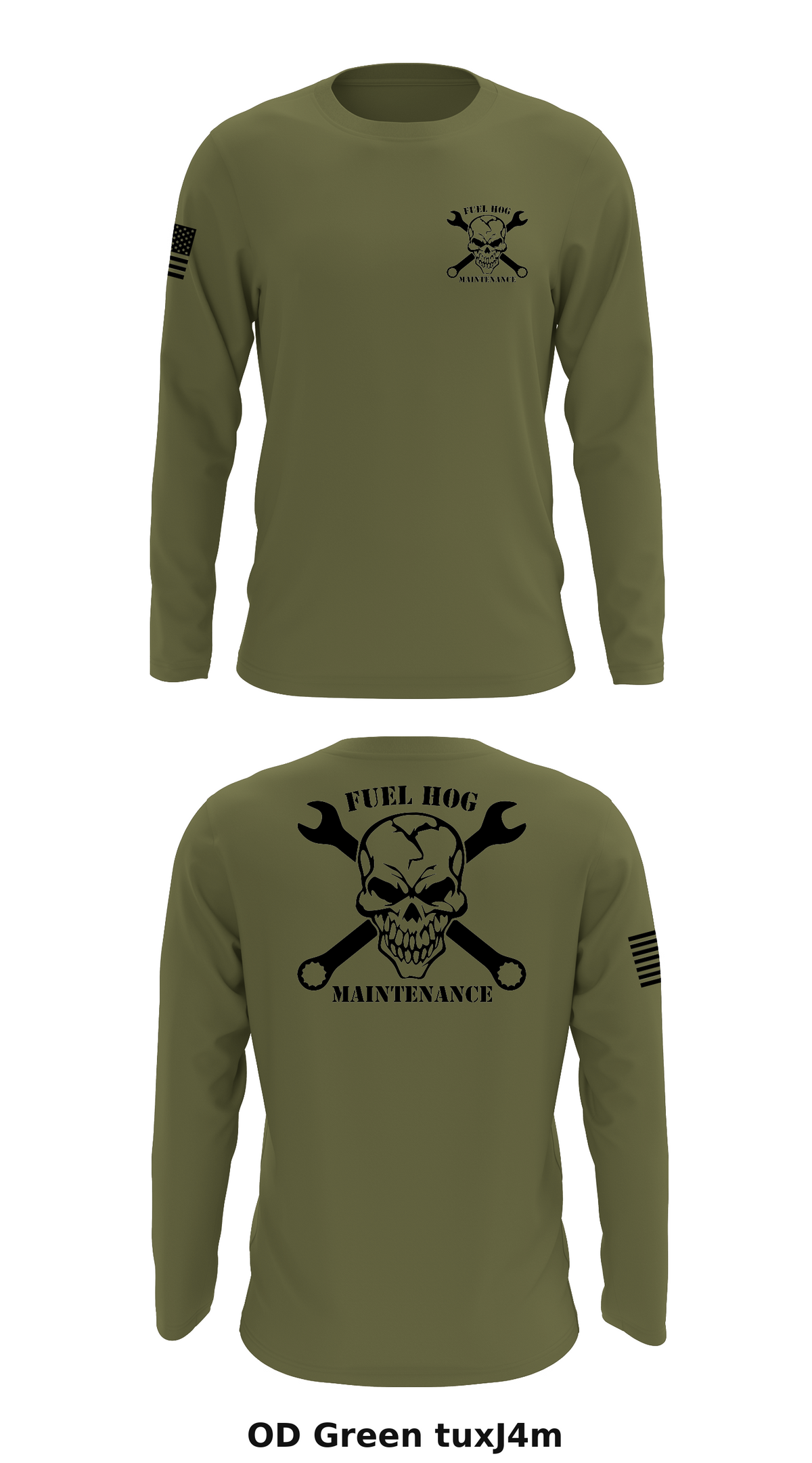 Fuel Hog Maintenance Store 1 Core Men's LS Performance Tee - tuxJ4m