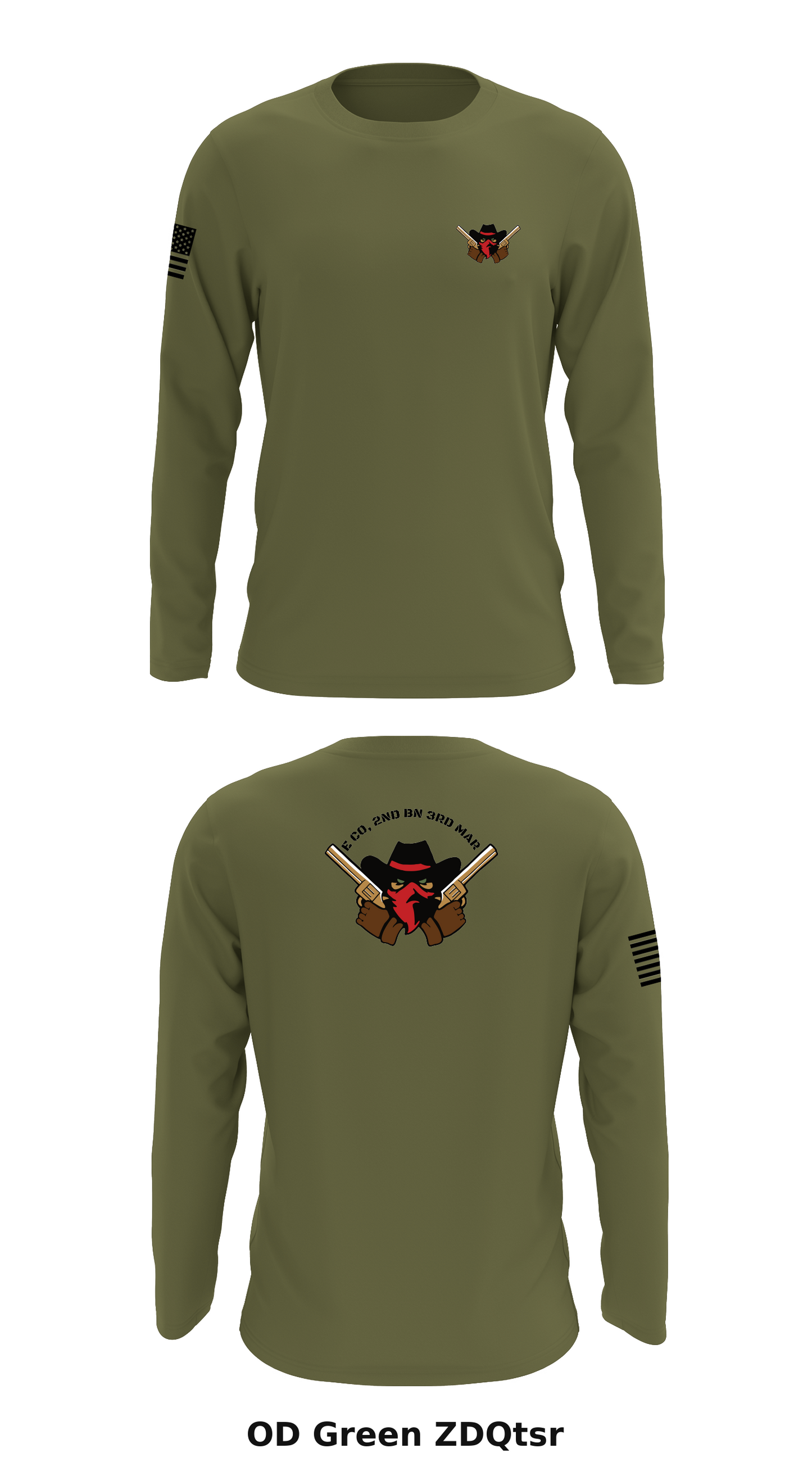 E Co, 2nd BN 3rd MAR Store 1 Core Men's LS Performance Tee - ZDQtsr