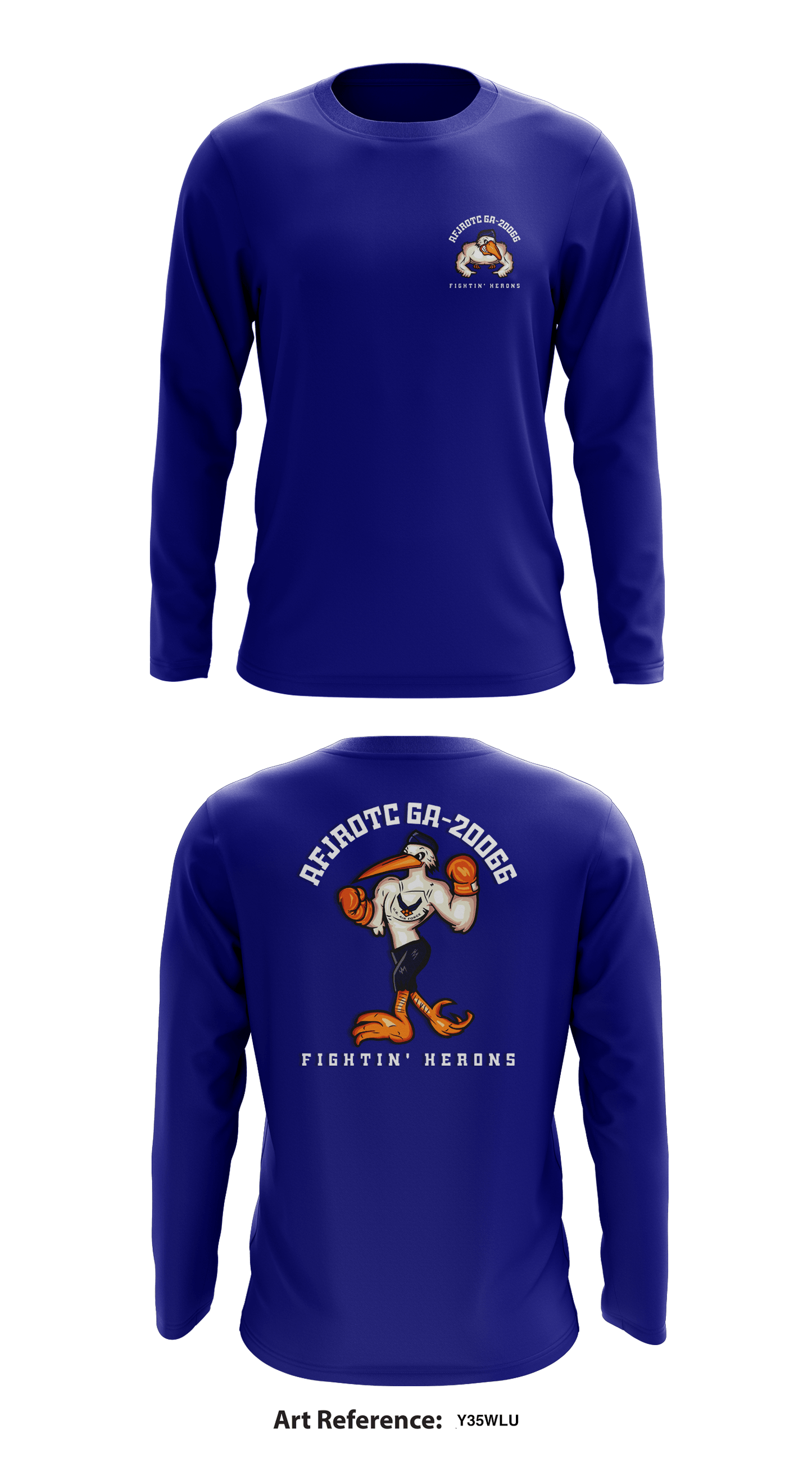 AFJROTC GA-20066 Store 1 Core Men's LS Performance Tee - Y35WLu