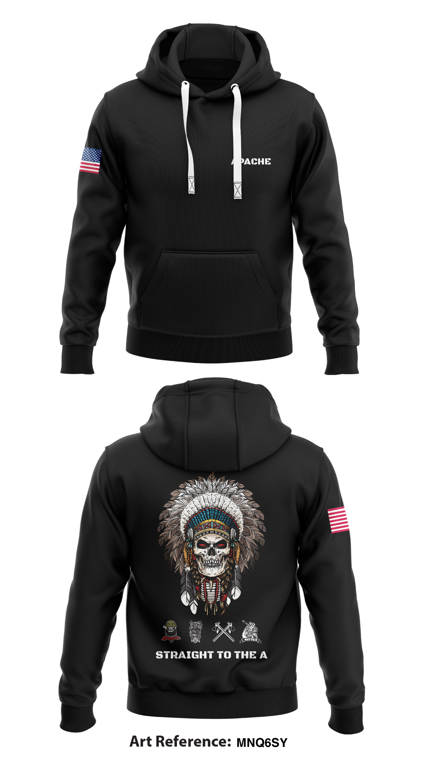 Apache, 1/3D CR Store 1 Core Men's Hooded Performance Sweatshirt - mnq6SY