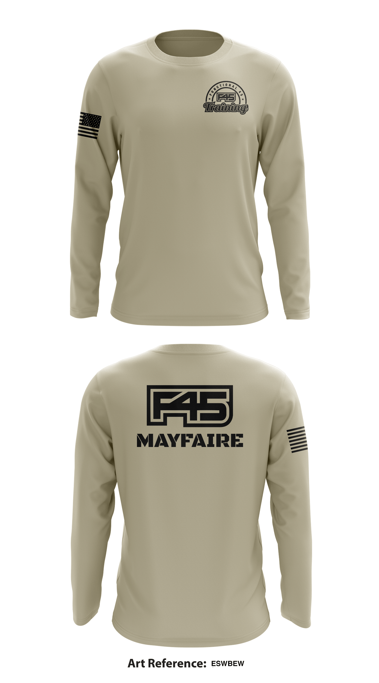F45 Training Mayfaire Store 1 Core Men's LS Performance Tee - ESwBew