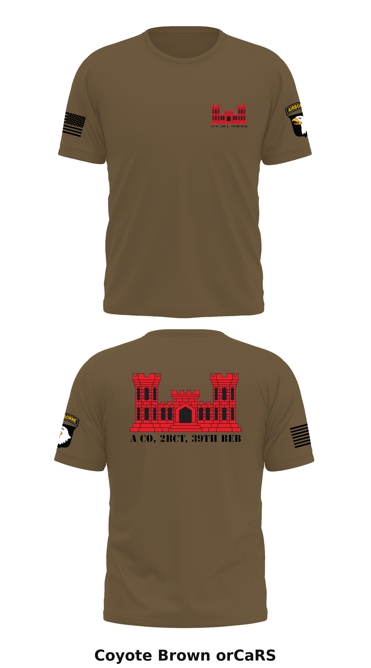 A Co, 2BCT, 39th BEB Store 1 Core Men's SS Performance Tee - orCaRS