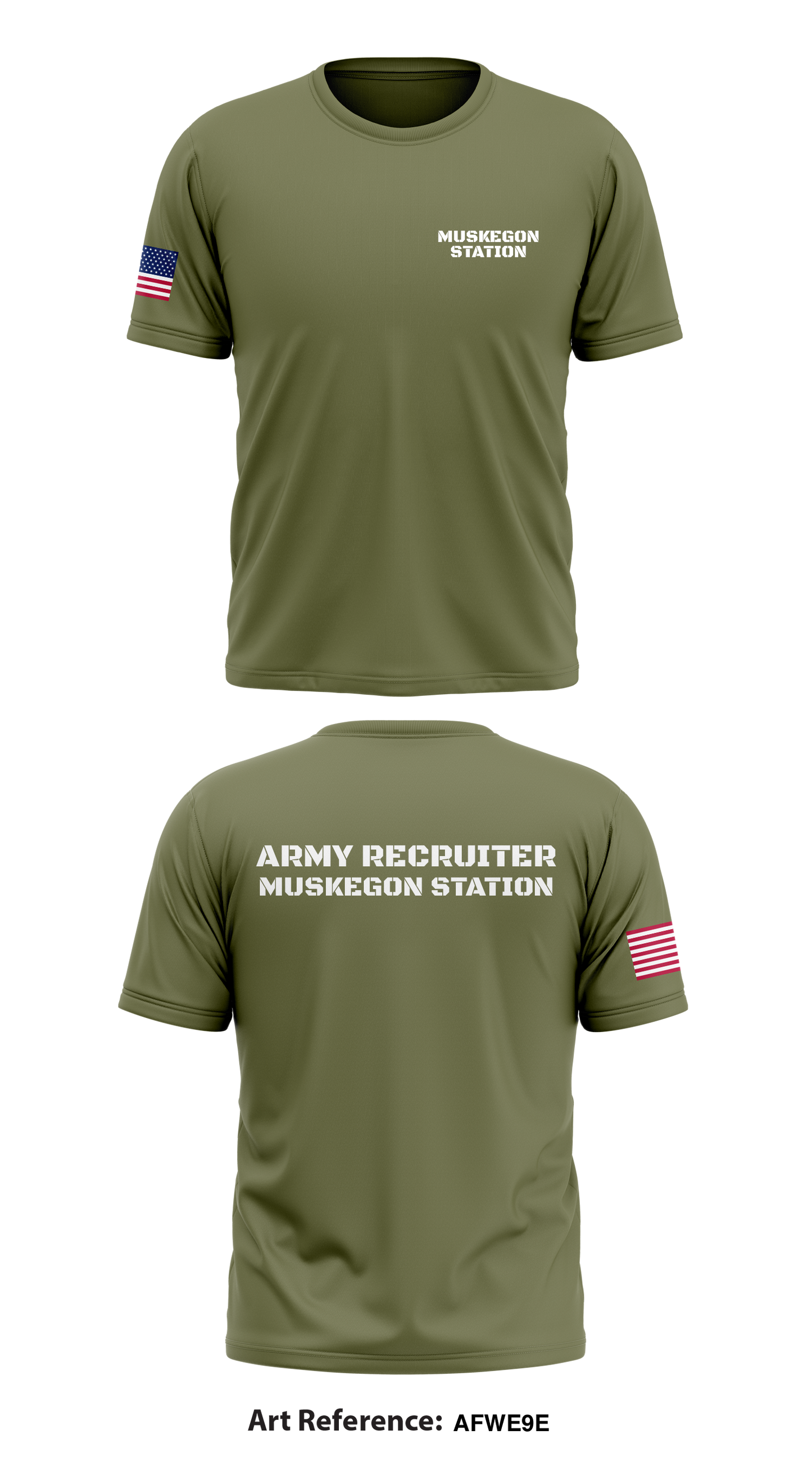 Muskegon station Store 1 Core Men's SS Performance Tee - AFwe9E
