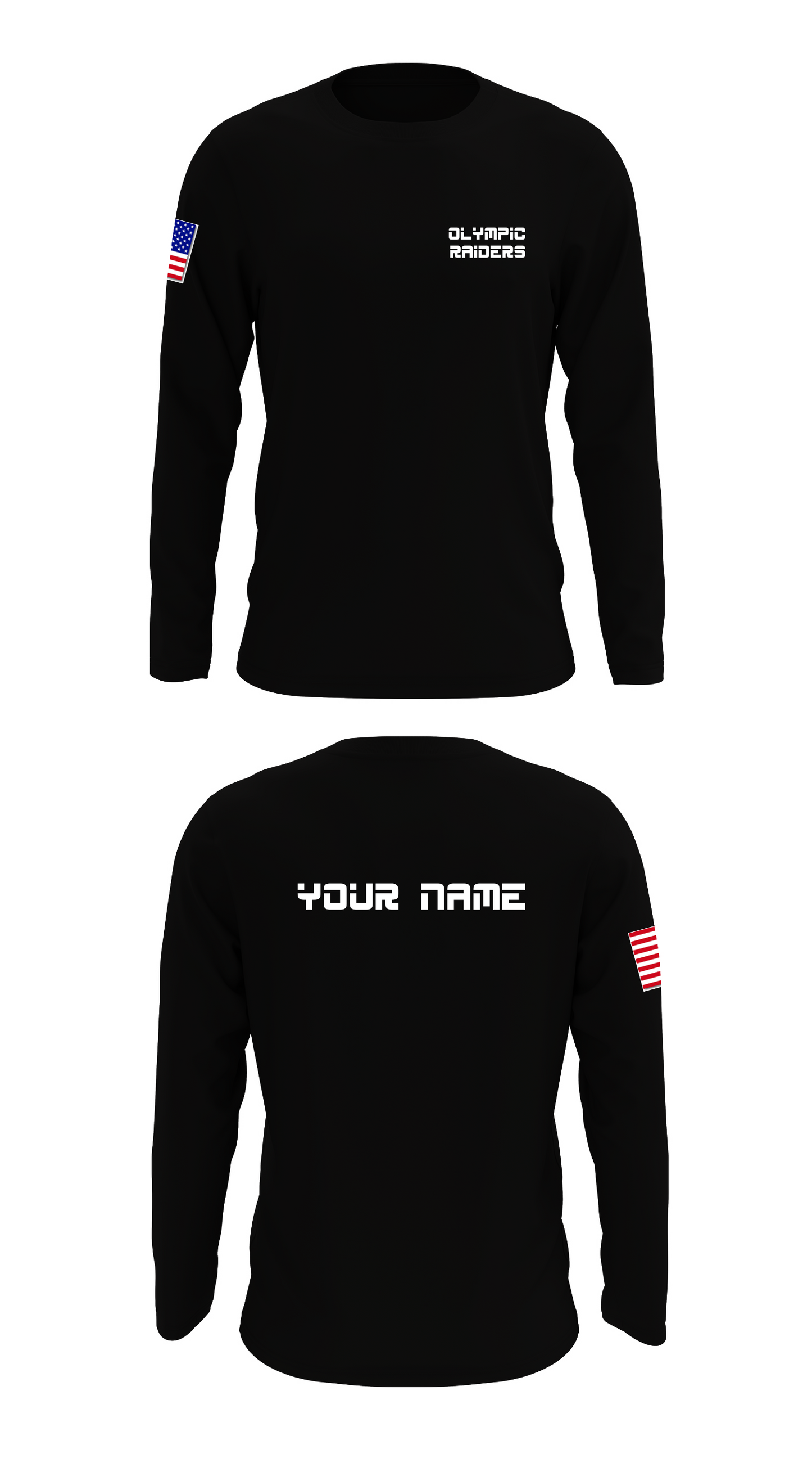 Olympic Raiders Store 1 Core Men's LS Performance Tee - 39852429447