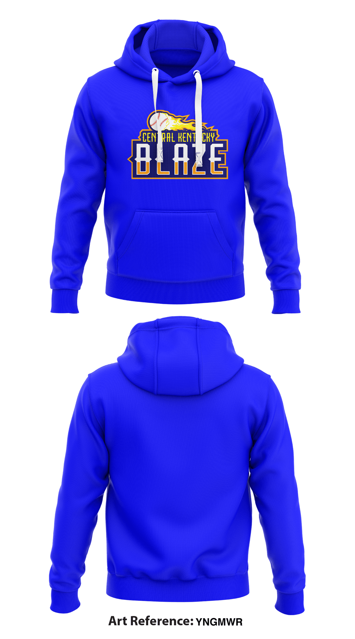 Central Kentucky Blaze Store 1 Core Men's Hooded Performance Sweatshirt - YnGMWr