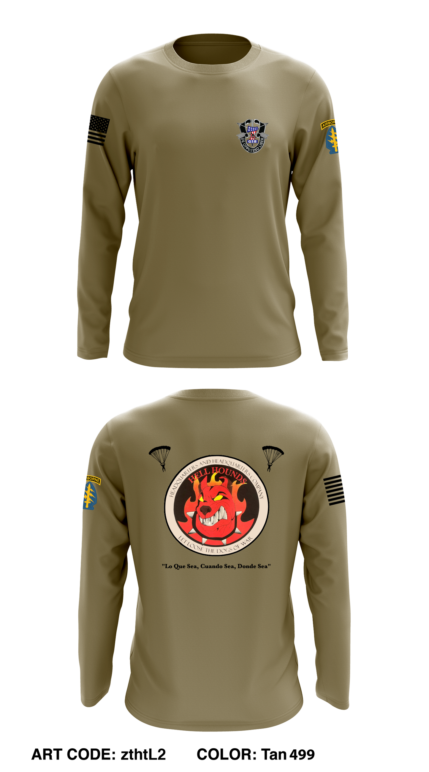 7th SFG(A) - GSB - HHC Store 1 Core Men's LS Performance Tee - zthtL2