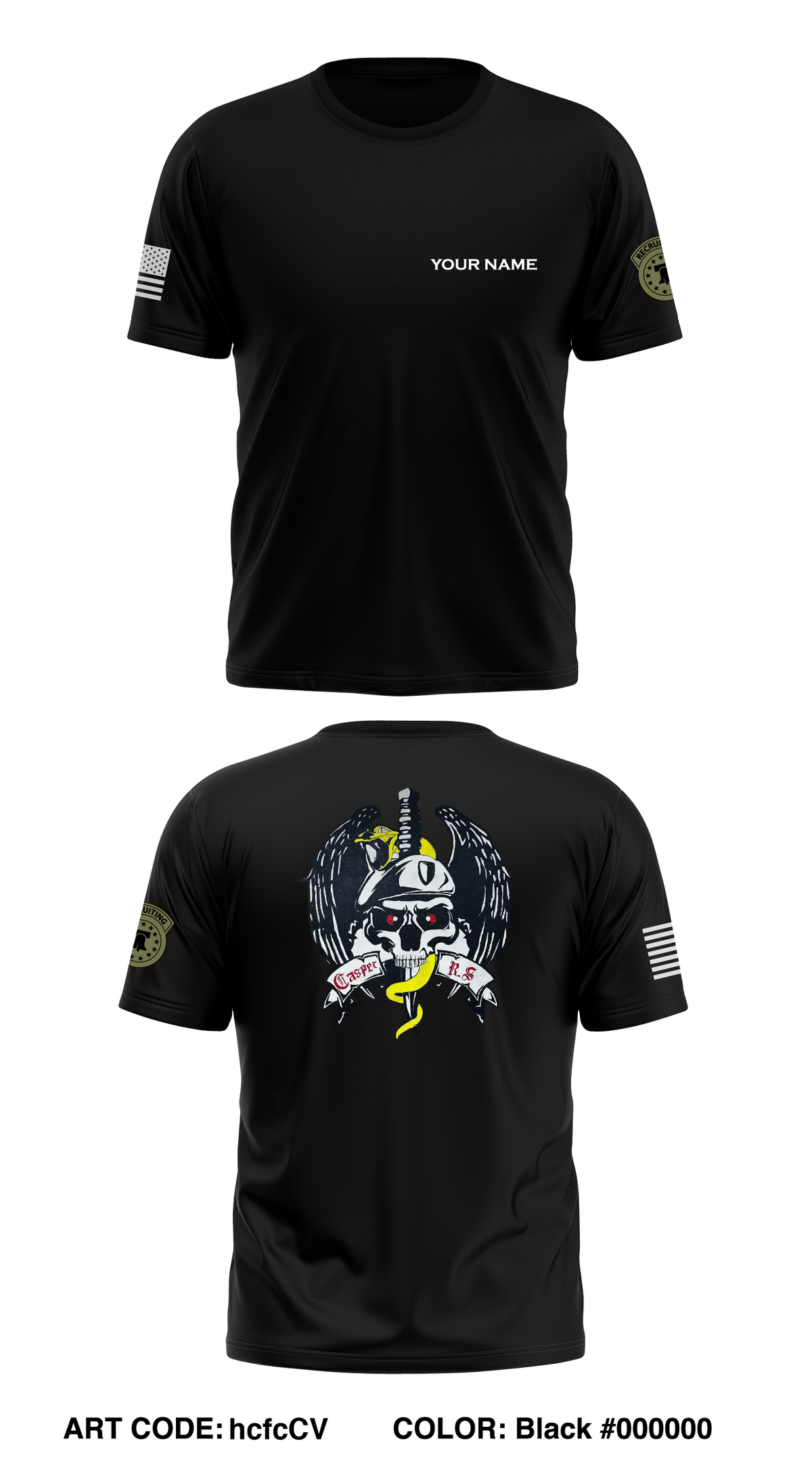 Casper Recruiting Station Store 1 Core Men's SS Performance Tee - hcfcCV