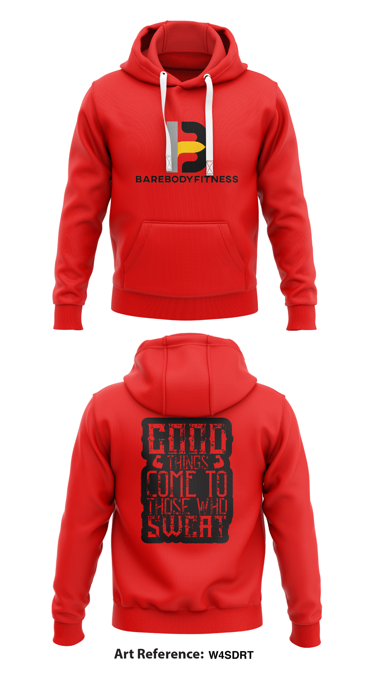 Barebodyfitness Store 1 Core Men's Hooded Performance Sweatshirt - W4sDRt