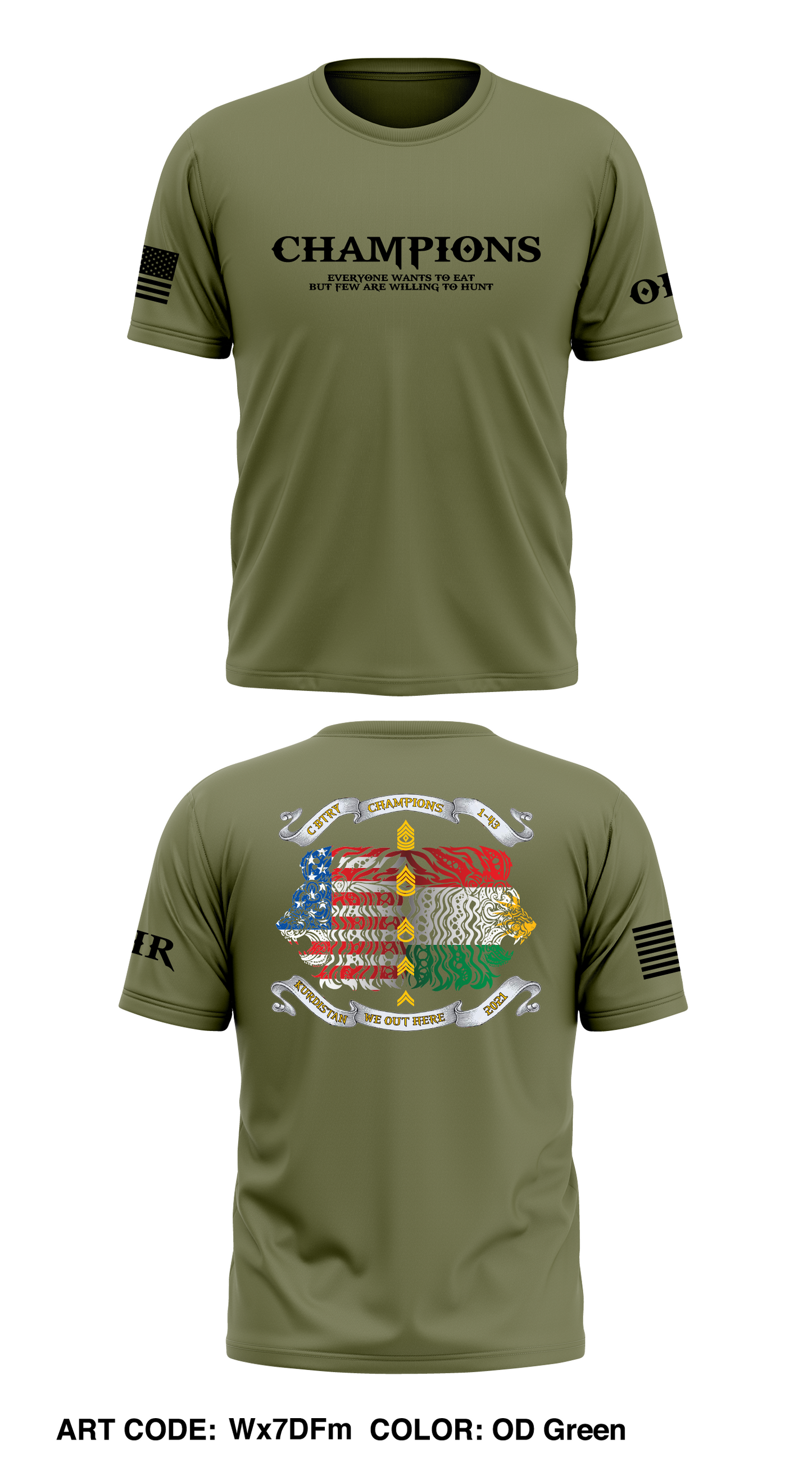 Champions NCO Core Men's SS Performance Tee - Wx7DFm