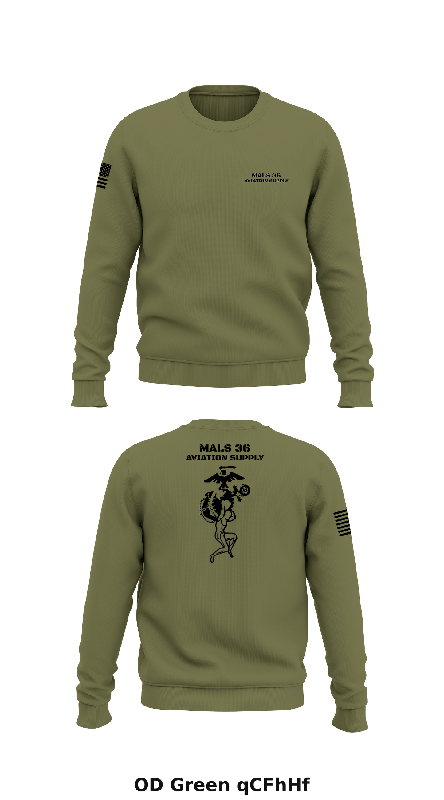 MALS 36 Aviation Supply Store 1 Core Men's Crewneck Performance Sweatshirt - qCFhHf