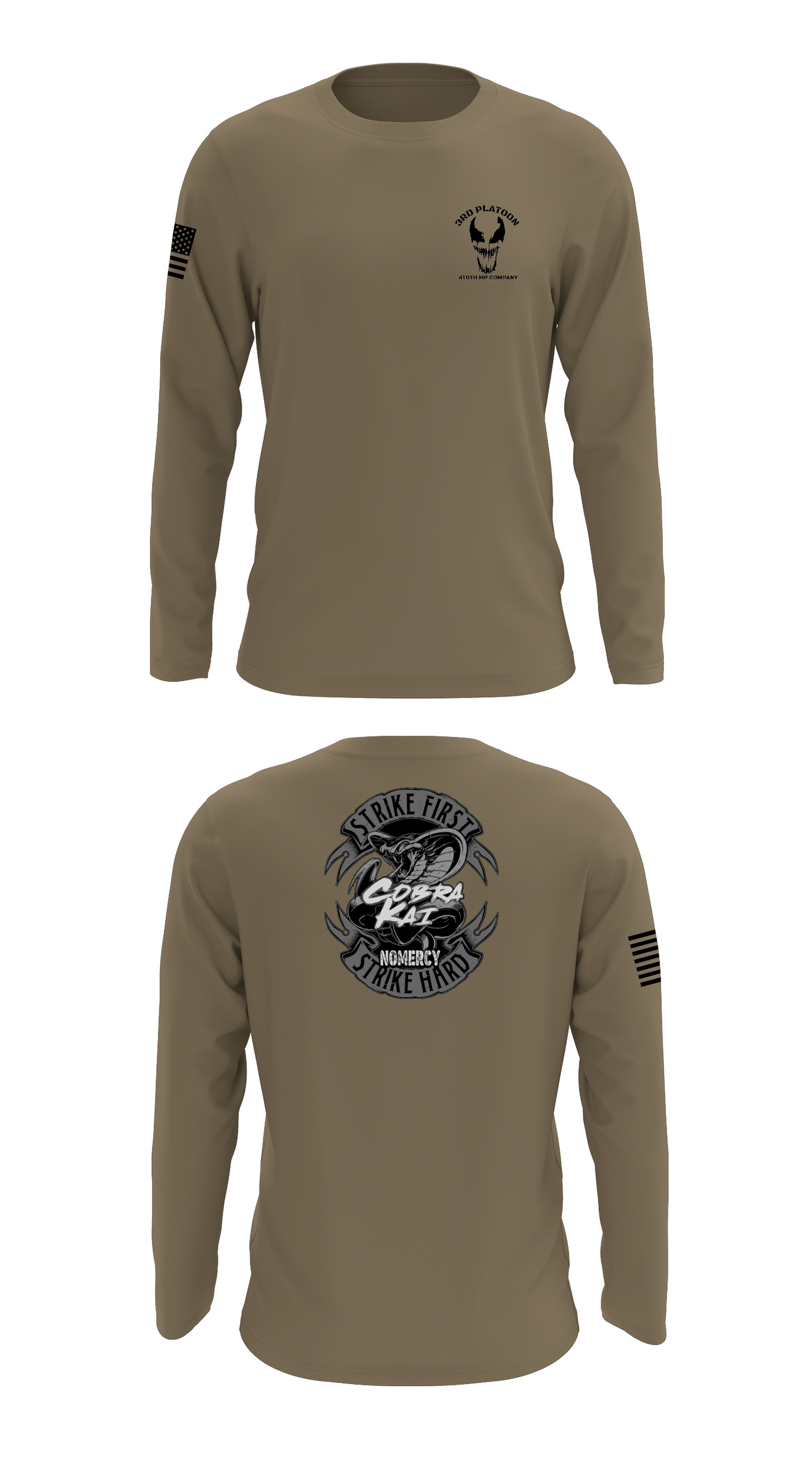 3rd Platoon 410th MP Company Store 1 Core Men's LS Performance Tee - 35498513080