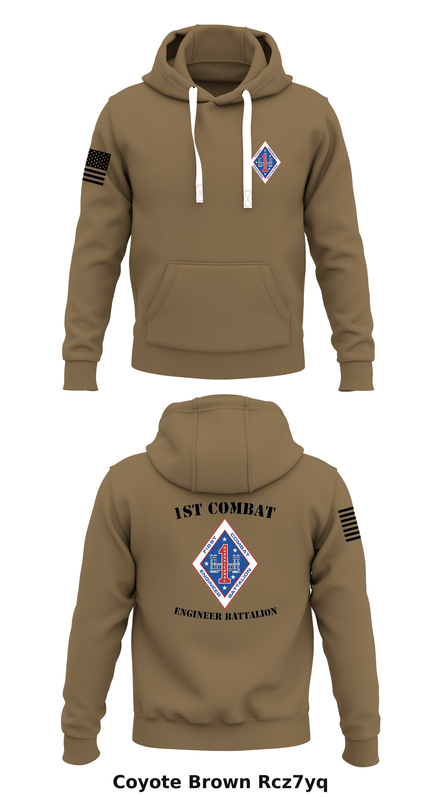 1st combat engineer battalion Store 1 Core Men's Hooded Performance Sweatshirt - Rcz7yq
