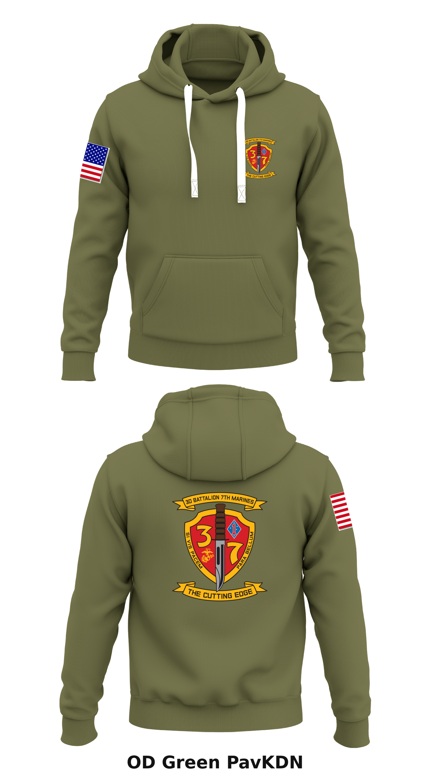 L Co 3 ben 7th Marines Store 1 Core Men's Hooded Performance Sweatshirt - PavKDN