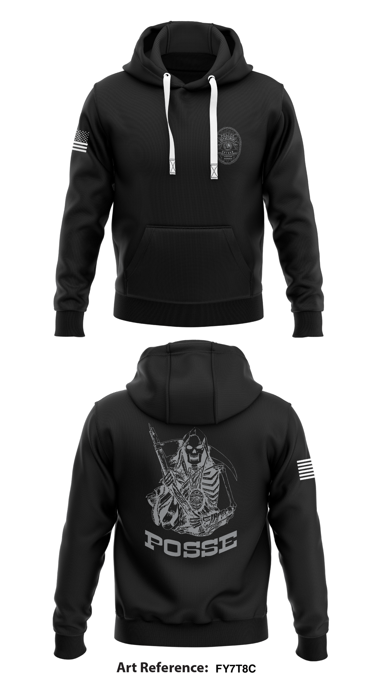 Dothan Narcotics Division Core Men's Hooded Performance Sweatshirt - Fy7T8C