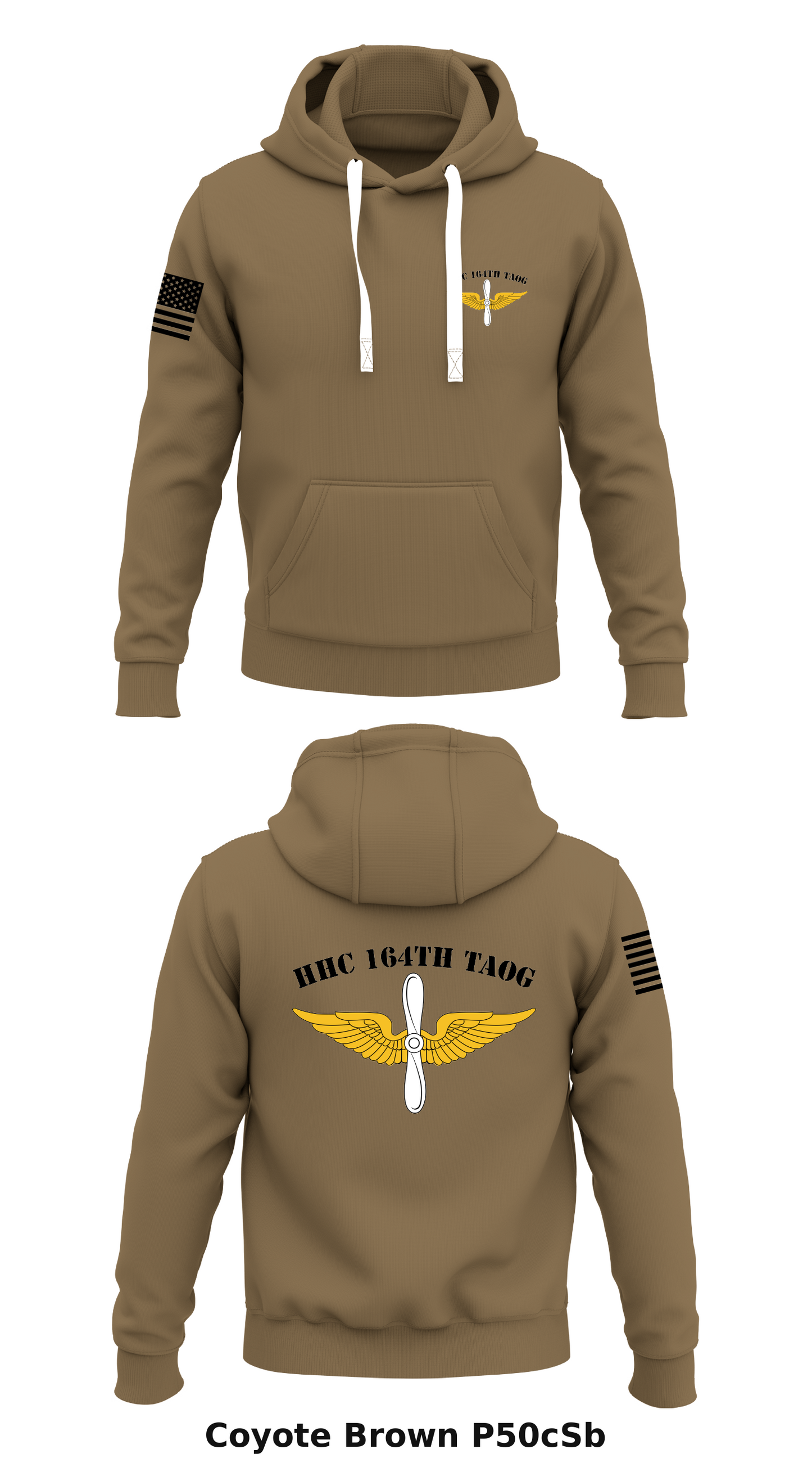 HHC 164th TAOG Store 1 Core Men's Hooded Performance Sweatshirt - P50cSb