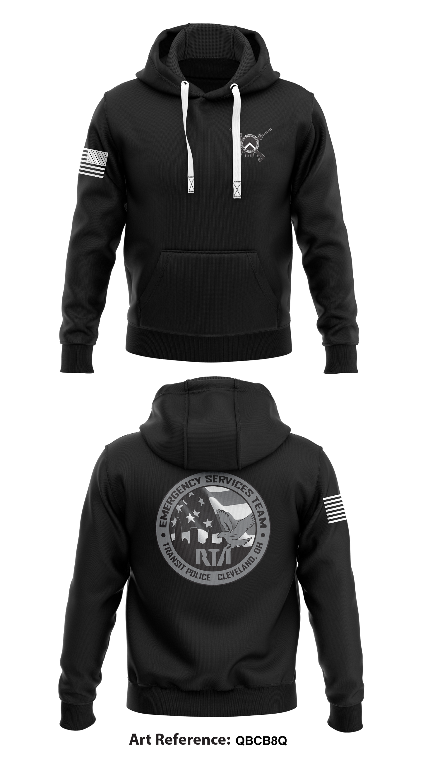 GCRTA Emergency Service Team (EST) Store 1 Core Men's Hooded Performance Sweatshirt - qBCb8Q