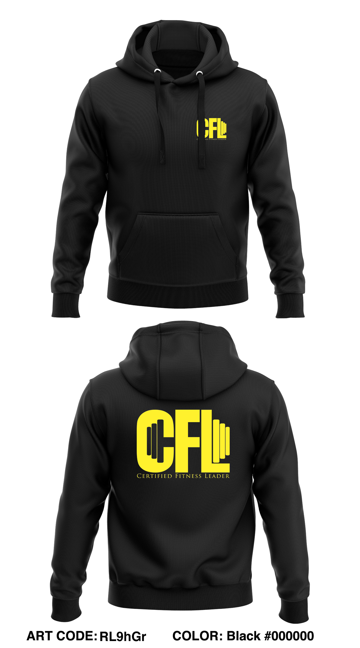Certified Fitness Leader Store 1 Core Men's Hooded Performance Sweatshirt - RL9hGr