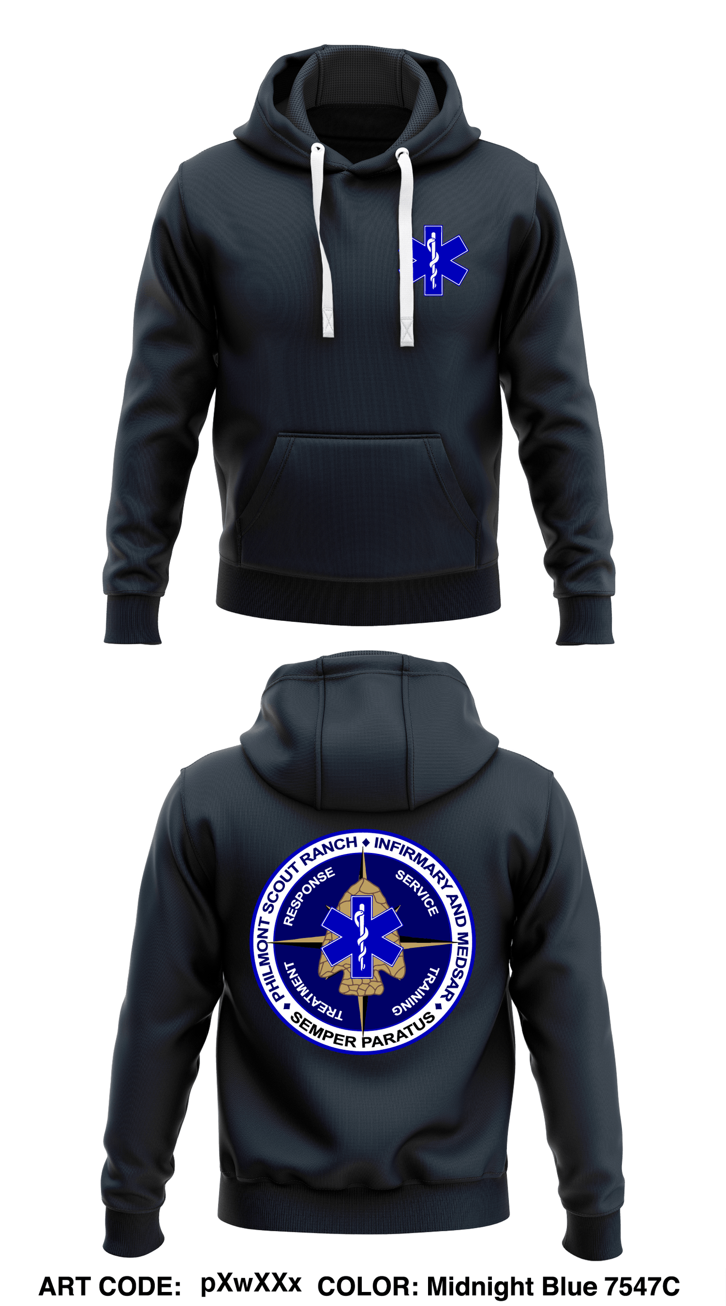 Philmont Scout Ranch Infirmary Store 1 Core Men's Hooded Performance Sweatshirt - pXwXXx