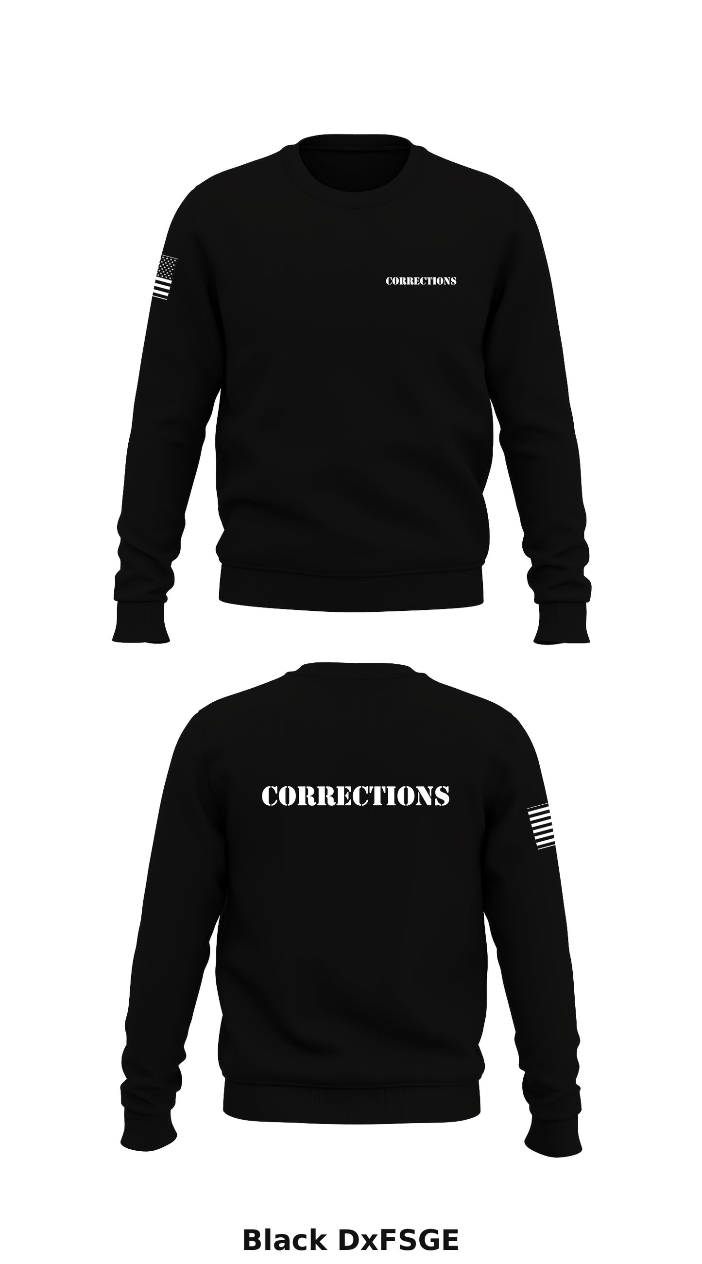 Corrections Store 1 Core Men's Crewneck Performance Sweatshirt - DxFSGE