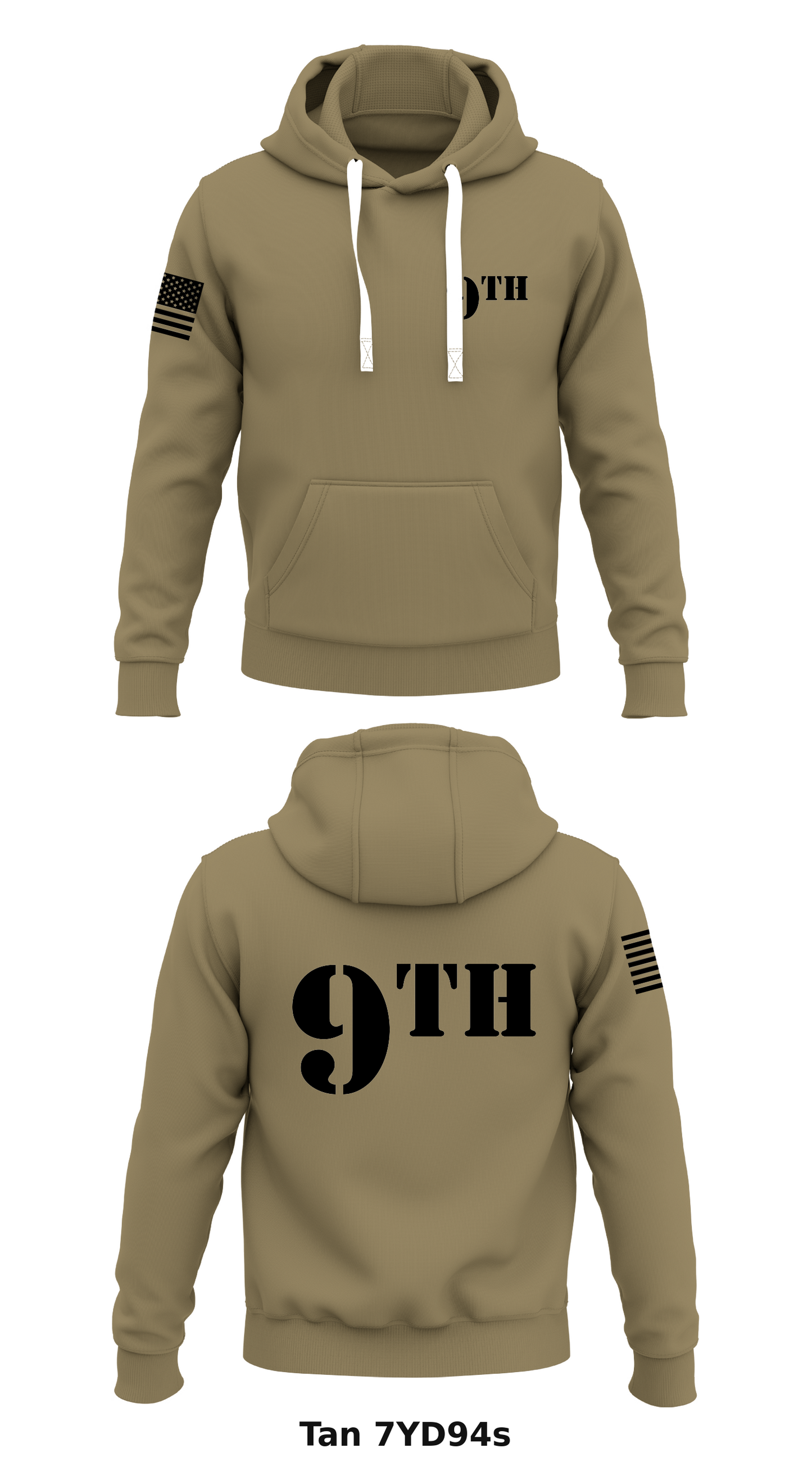 9th Store 1 Core Men's Hooded Performance Sweatshirt - 7YD94s