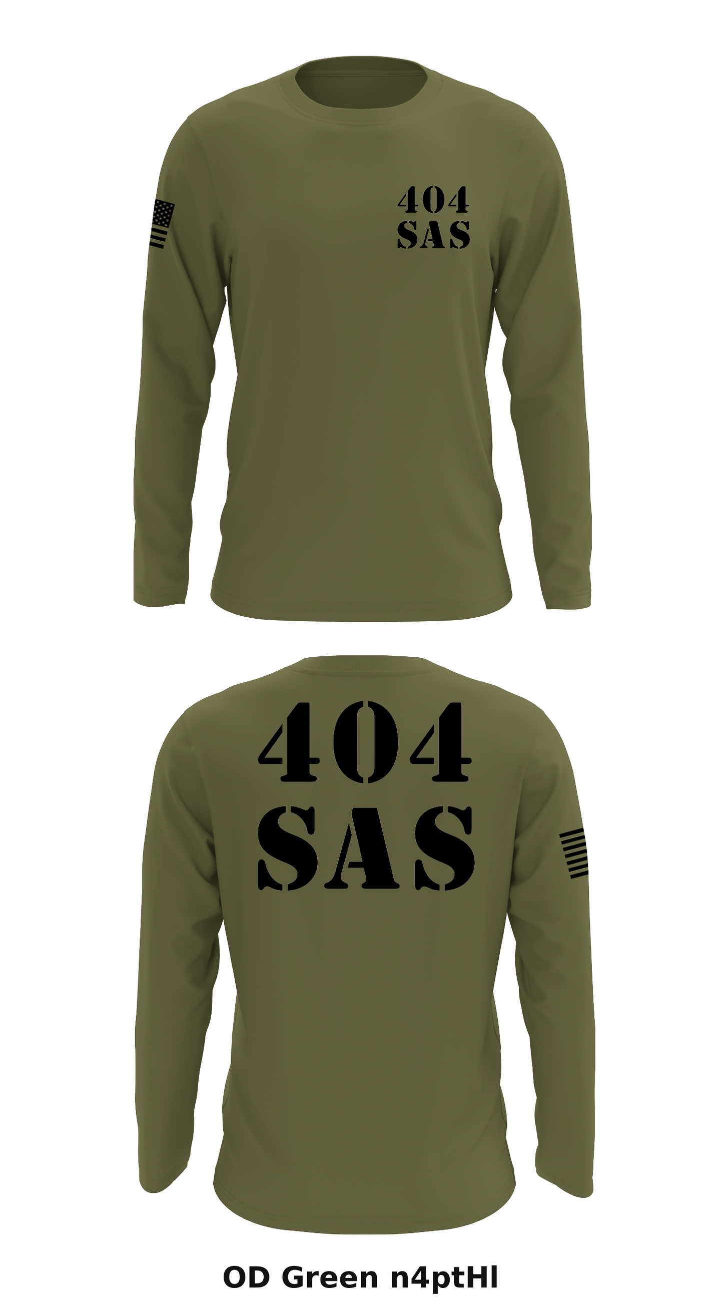 404 SAS Store 1 Core Men's LS Performance Tee - n4ptHl