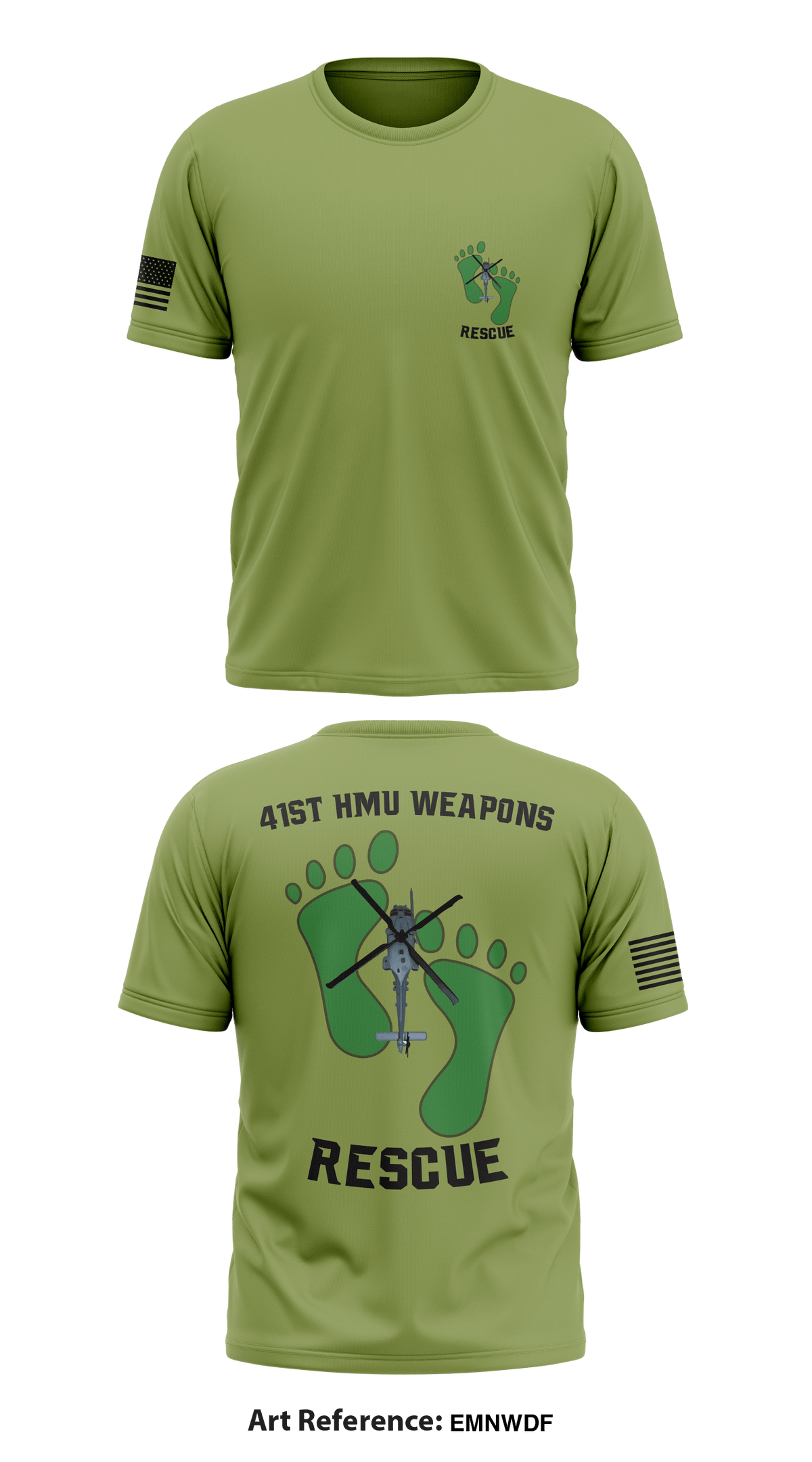 41st HMU Weapons Store 1 Core Men's SS Performance Tee - EmnwDF