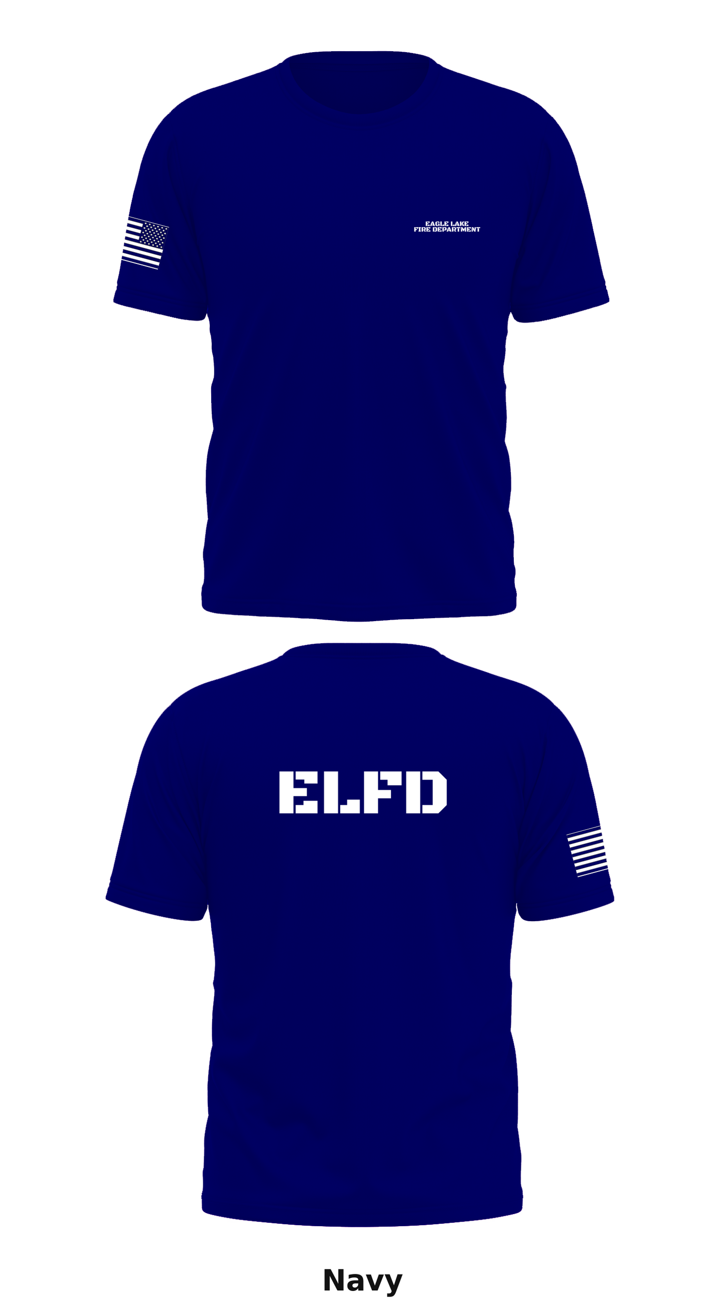 Eagle Lake fire department Store 1 Core Men's SS Performance Tee - 79301686484