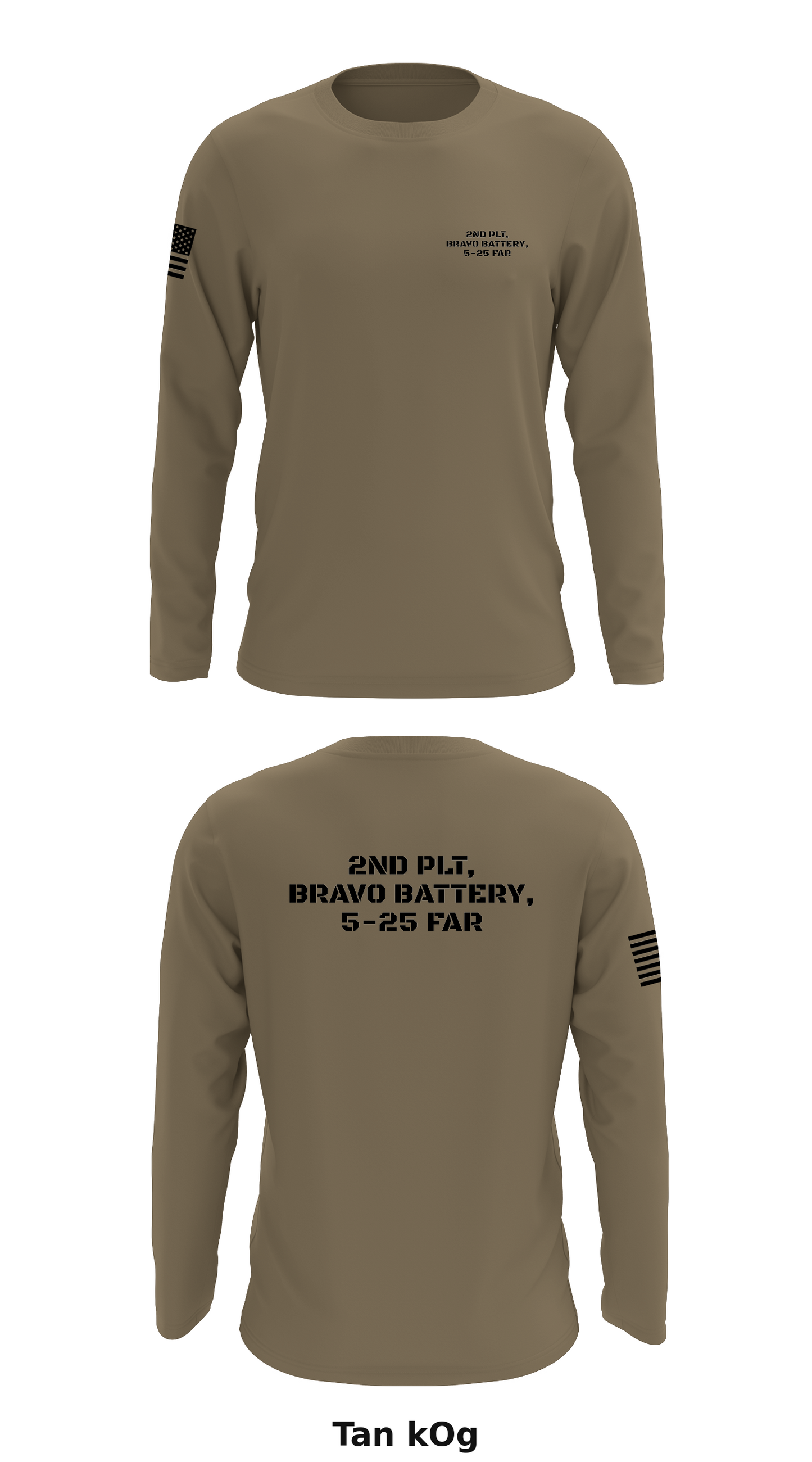 2nd PLT, Bravo Battery, 5-25 FAR Store 1 Core Men's LS Performance Tee - kOg