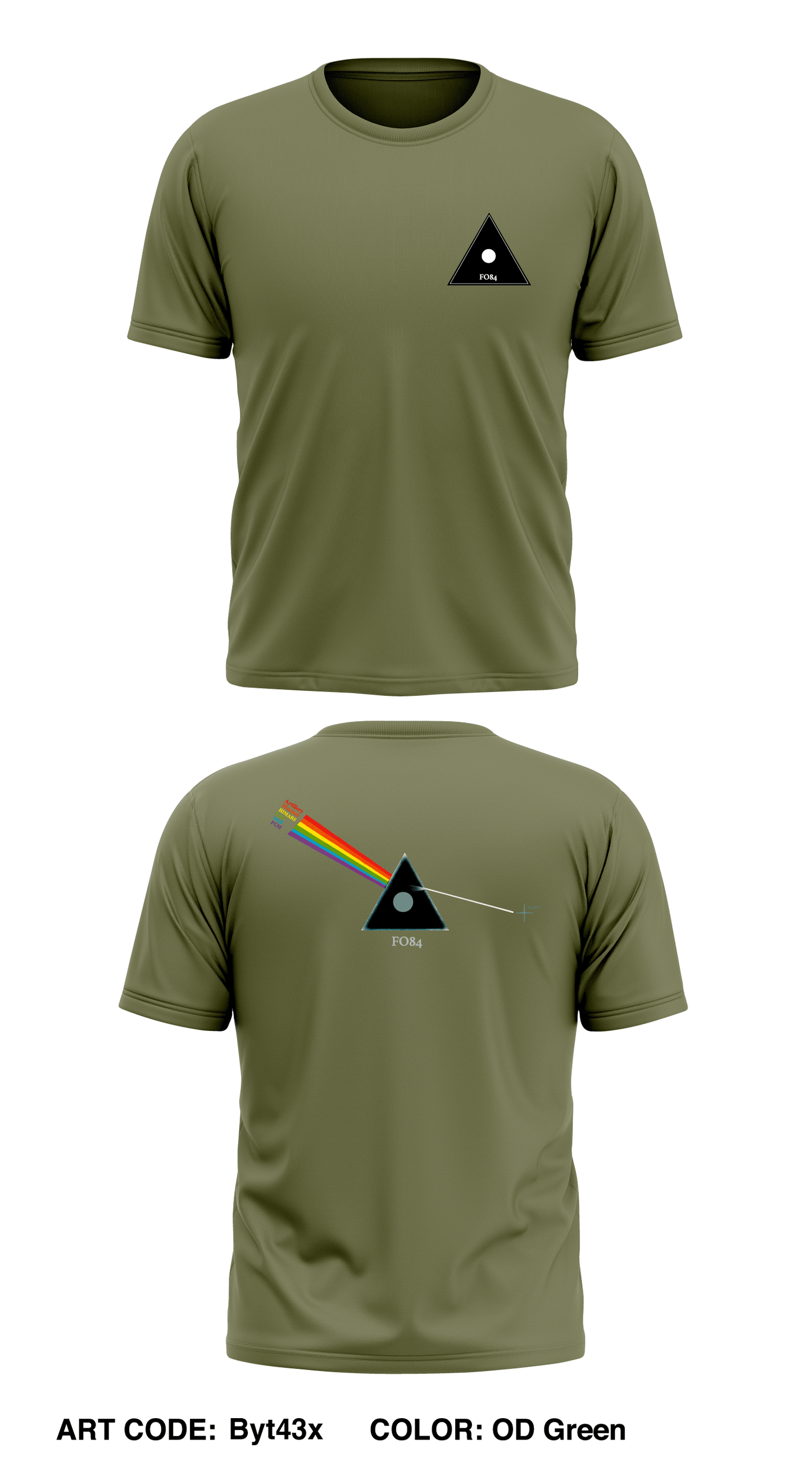 FO84 Store 1 Core Men's SS Performance Tee - Byt43x