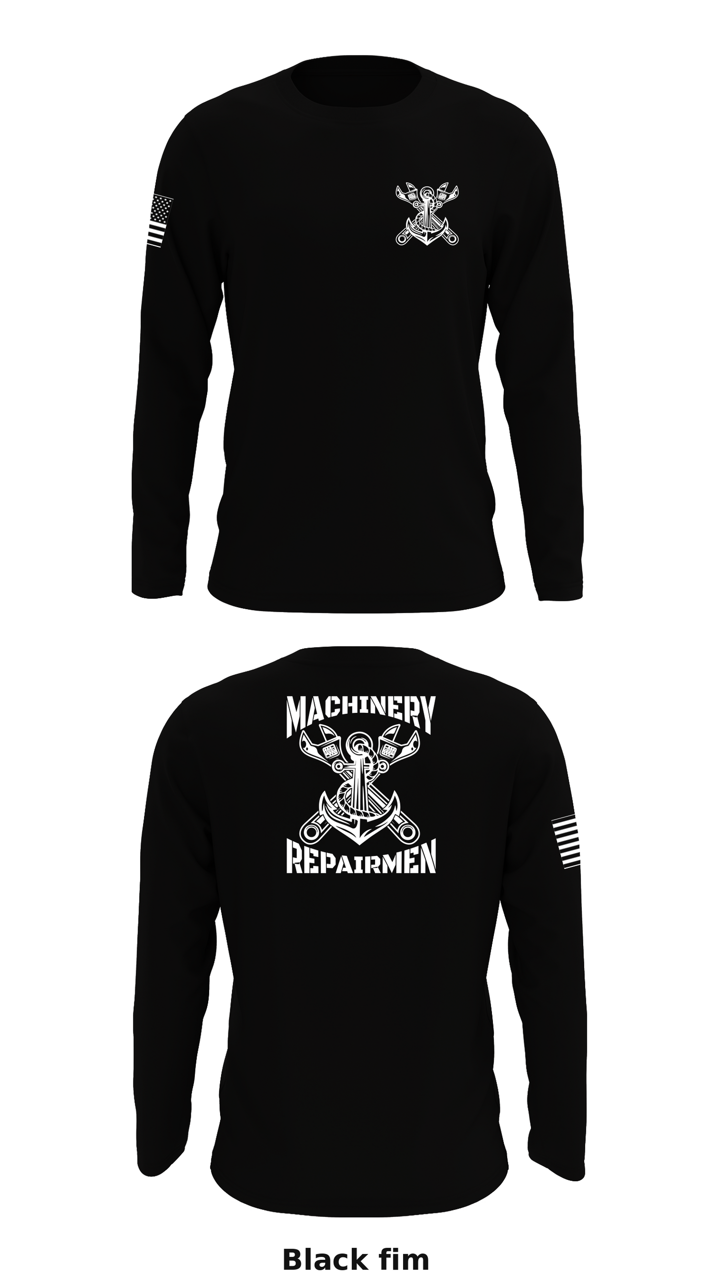 Machinery Repairmen Store 1 Core Men's LS Performance Tee - fim