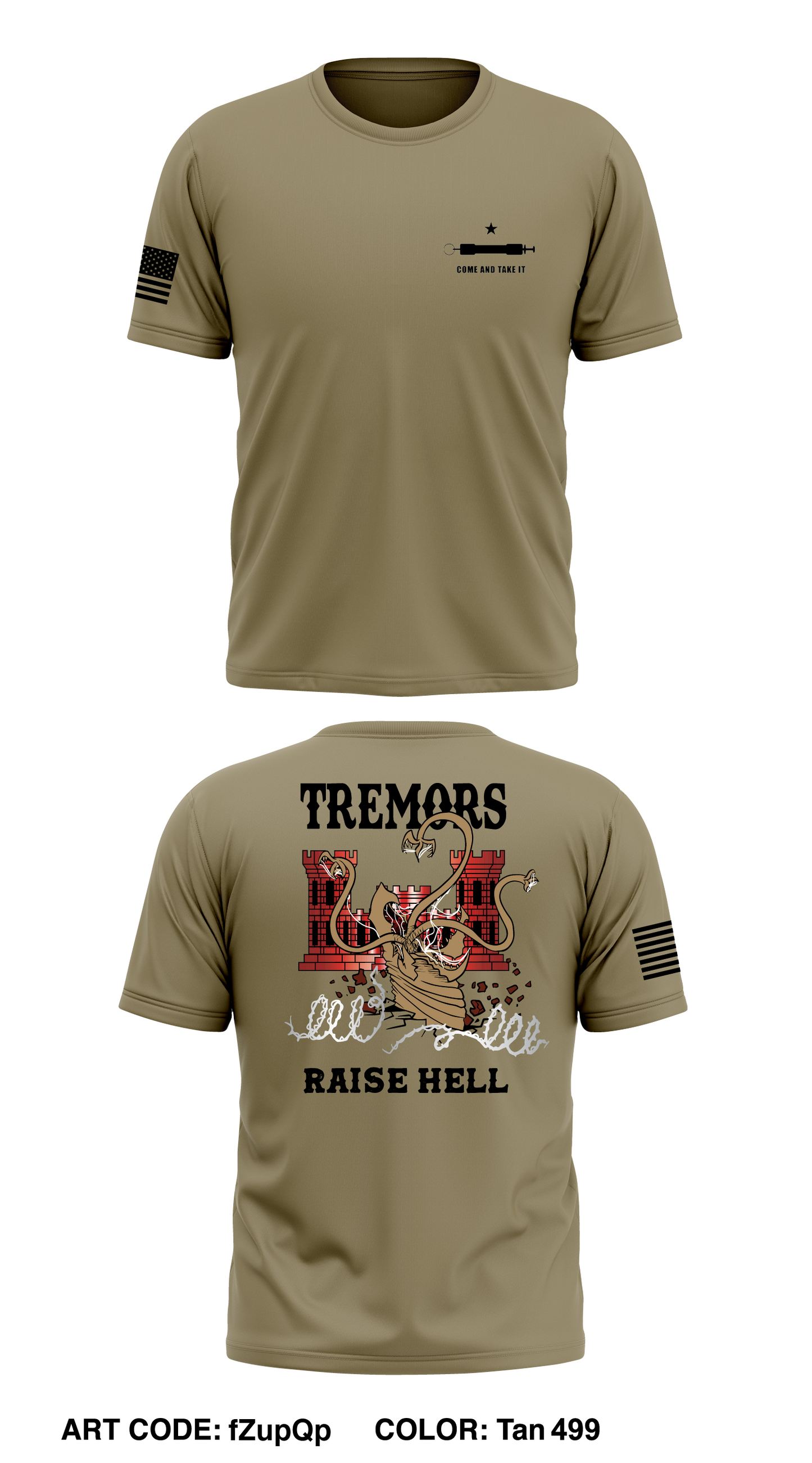 1st Platoon ACOY 8BEB Store 1 Core Men's SS Performance Tee - fZupQp
