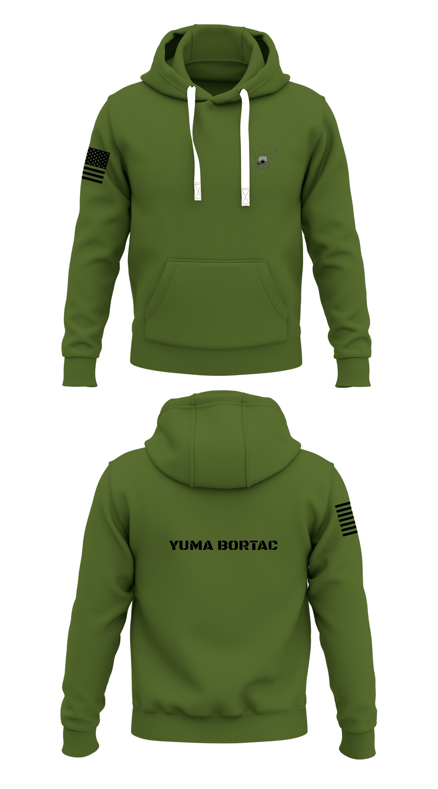 YUMA BORTAC Store 1 Core Men's Hooded Performance Sweatshirt - 85627389592
