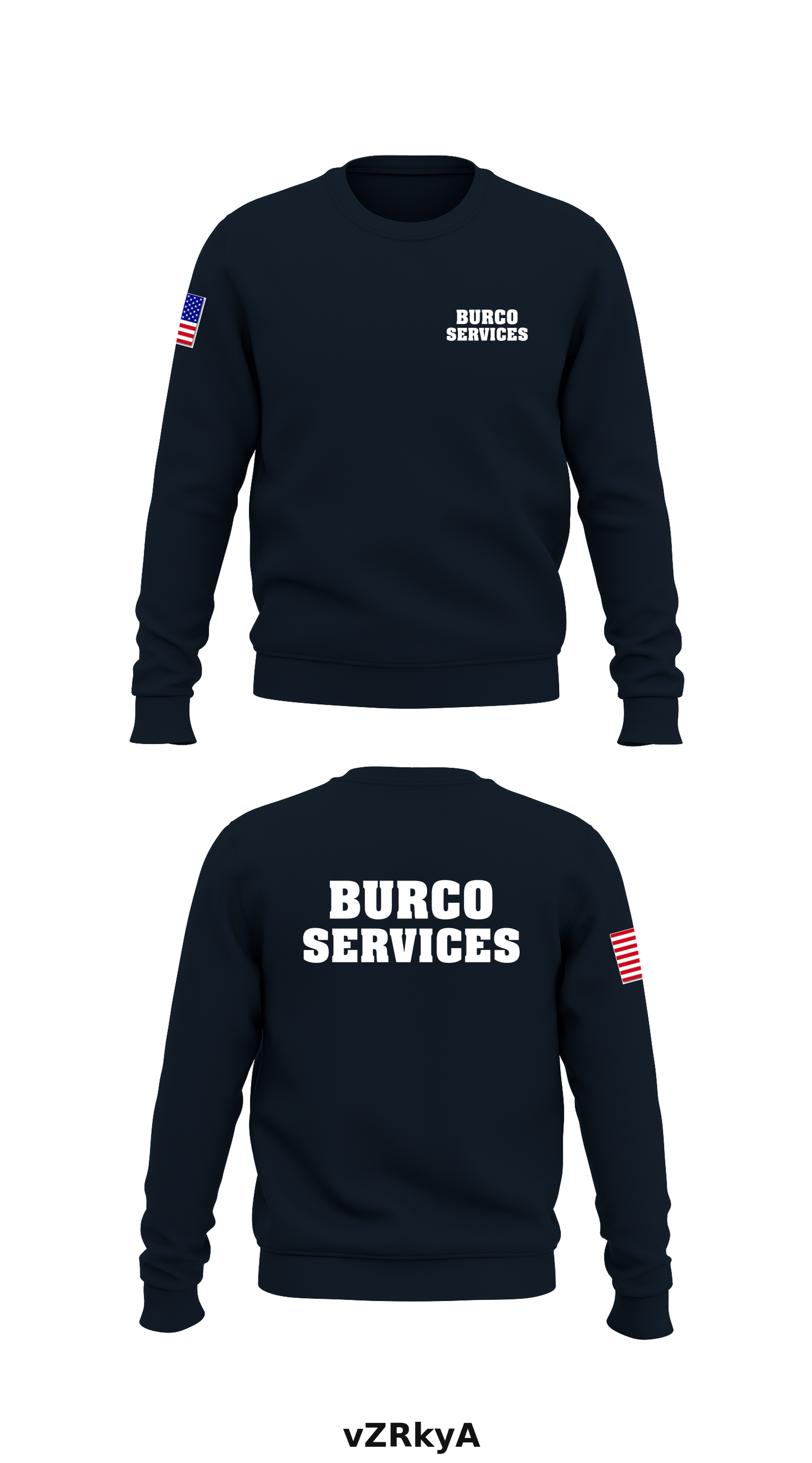 BURCO SERVICES Store 1 Core Men's Crewneck Performance Sweatshirt - vZRkyA