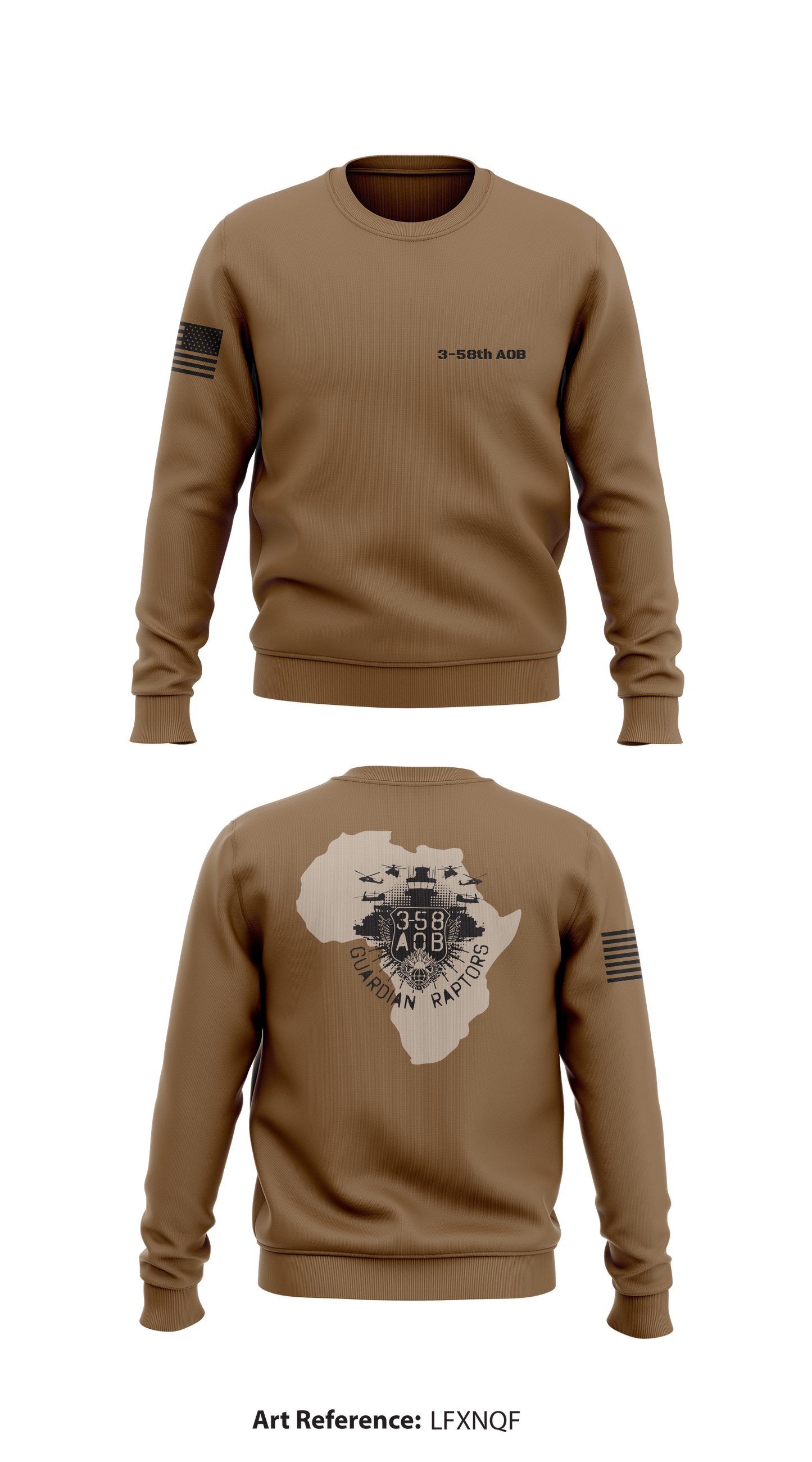 3-58th AOB Store 1 Core Men's Crewneck Performance Sweatshirt - LfXNQf