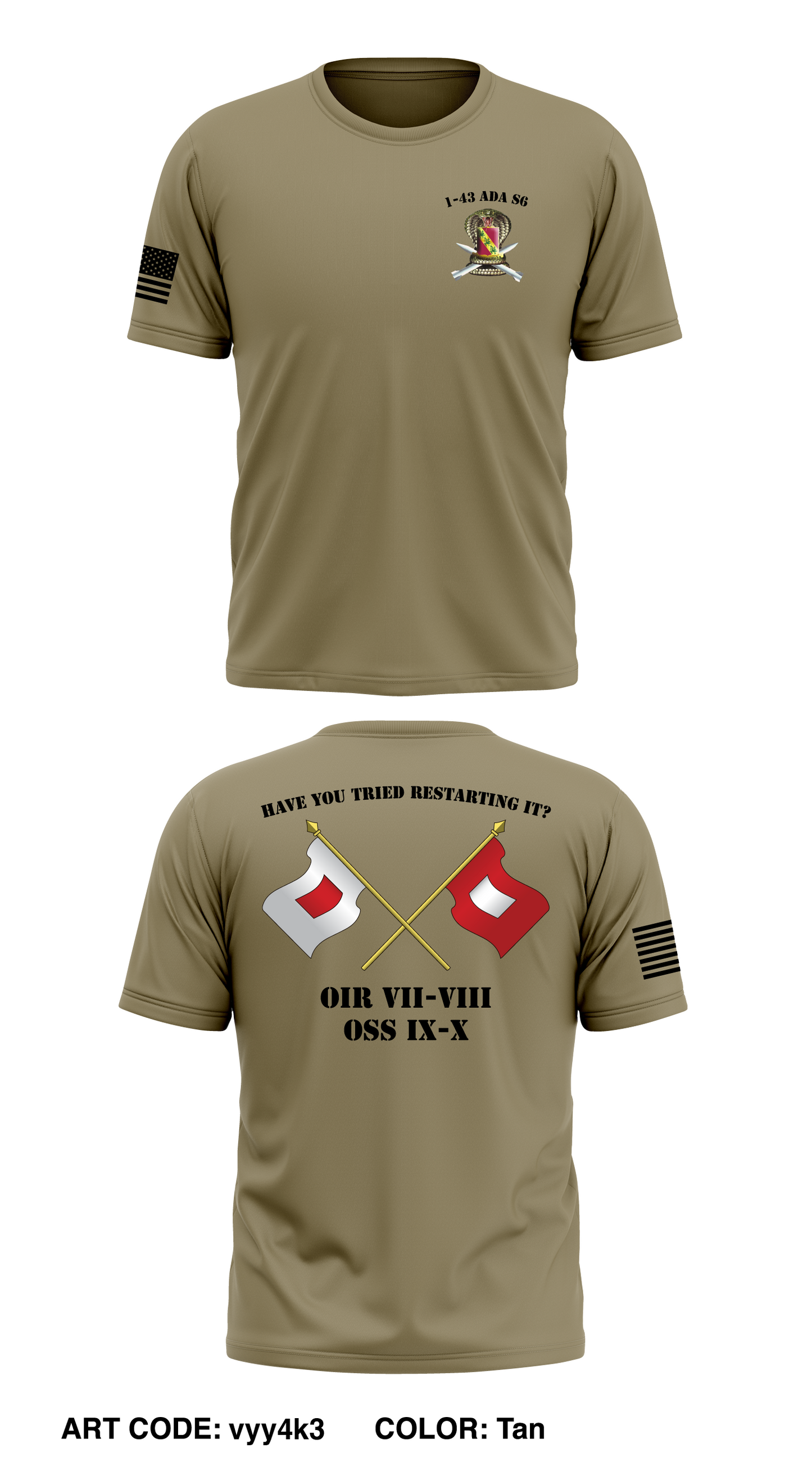 1-43 ADA S6 Store 1 Core Men's SS Performance Tee - vyy4k3