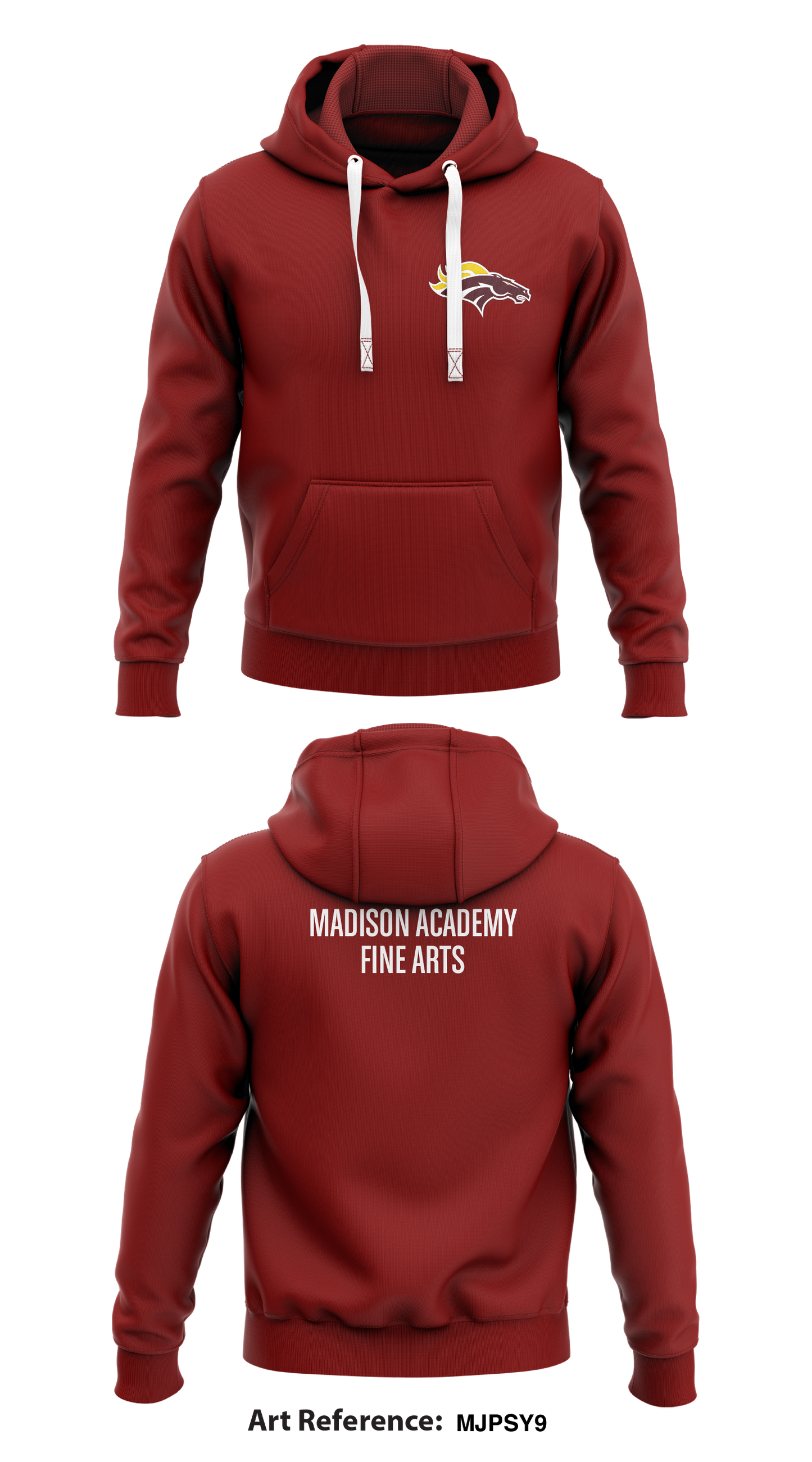 Madison Academy Fine Arts Store 1 Core Men's Hooded Performance Sweatshirt - mjPsy9