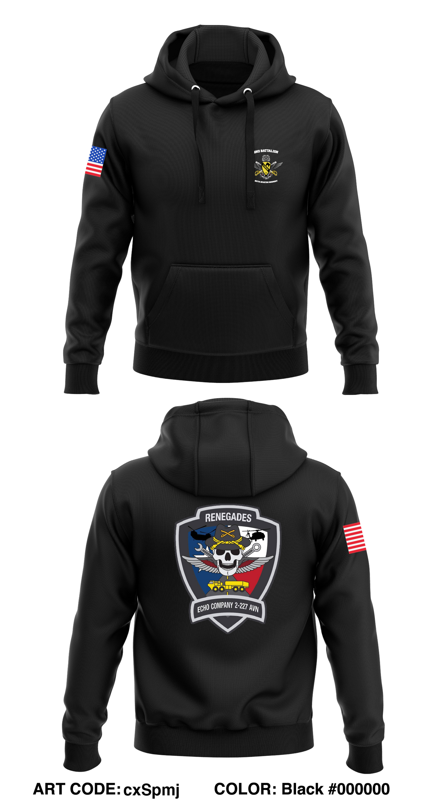 E Co, 2BN, 227th AVN REG Store 1 Core Men's Hooded Performance Sweatshirt - cxSpmj