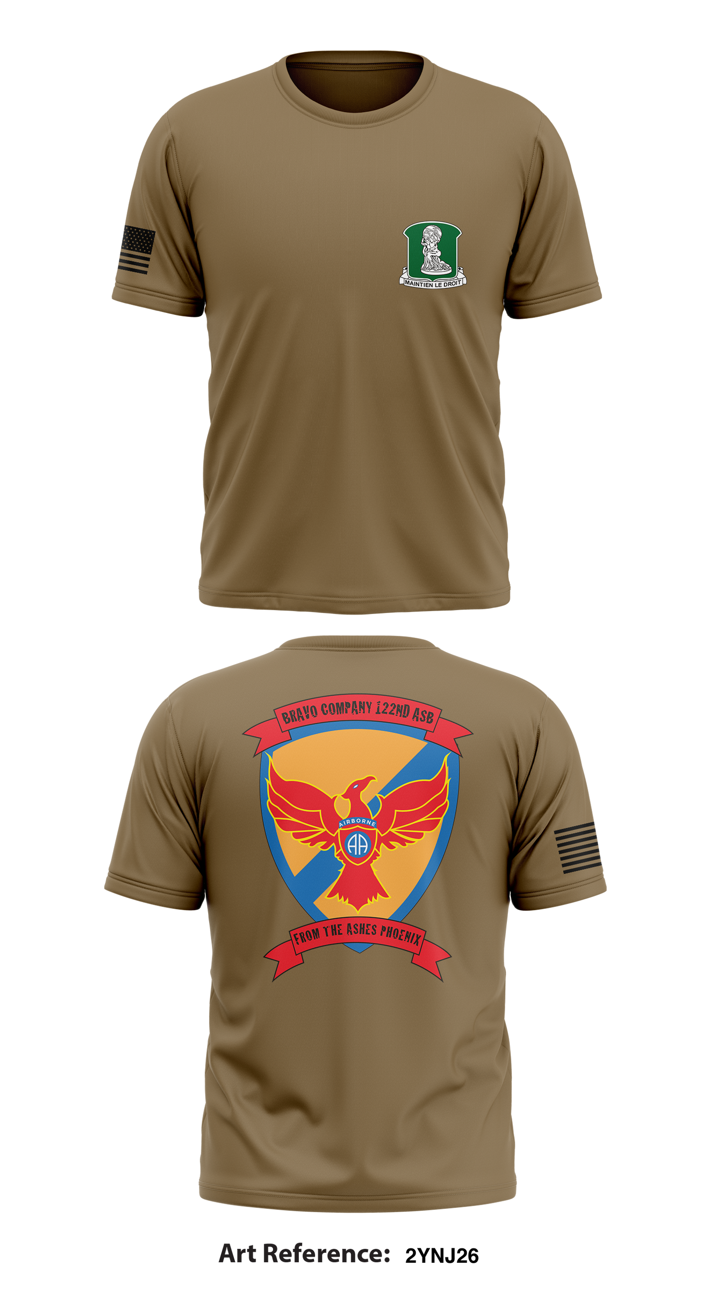 122nd ASB Store 1 Core Men's SS Performance Tee - 2YNJ26