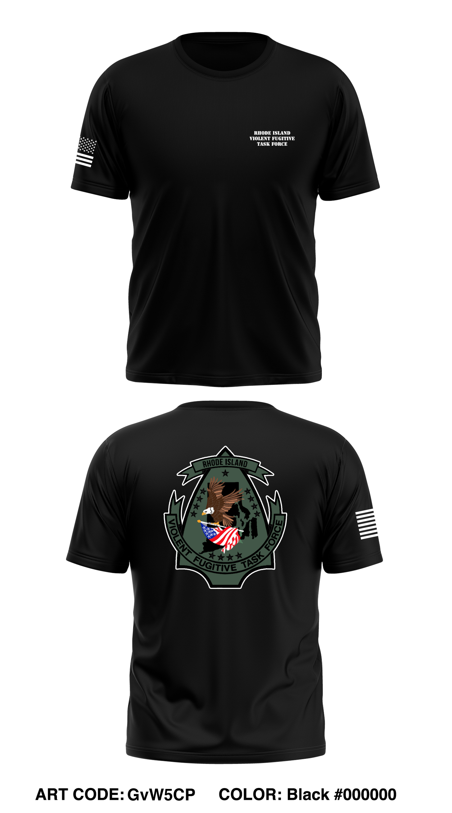Rhode Island Violent Fugitive Task Force Store 1 Core Men's SS Performance Tee - GvW5CP