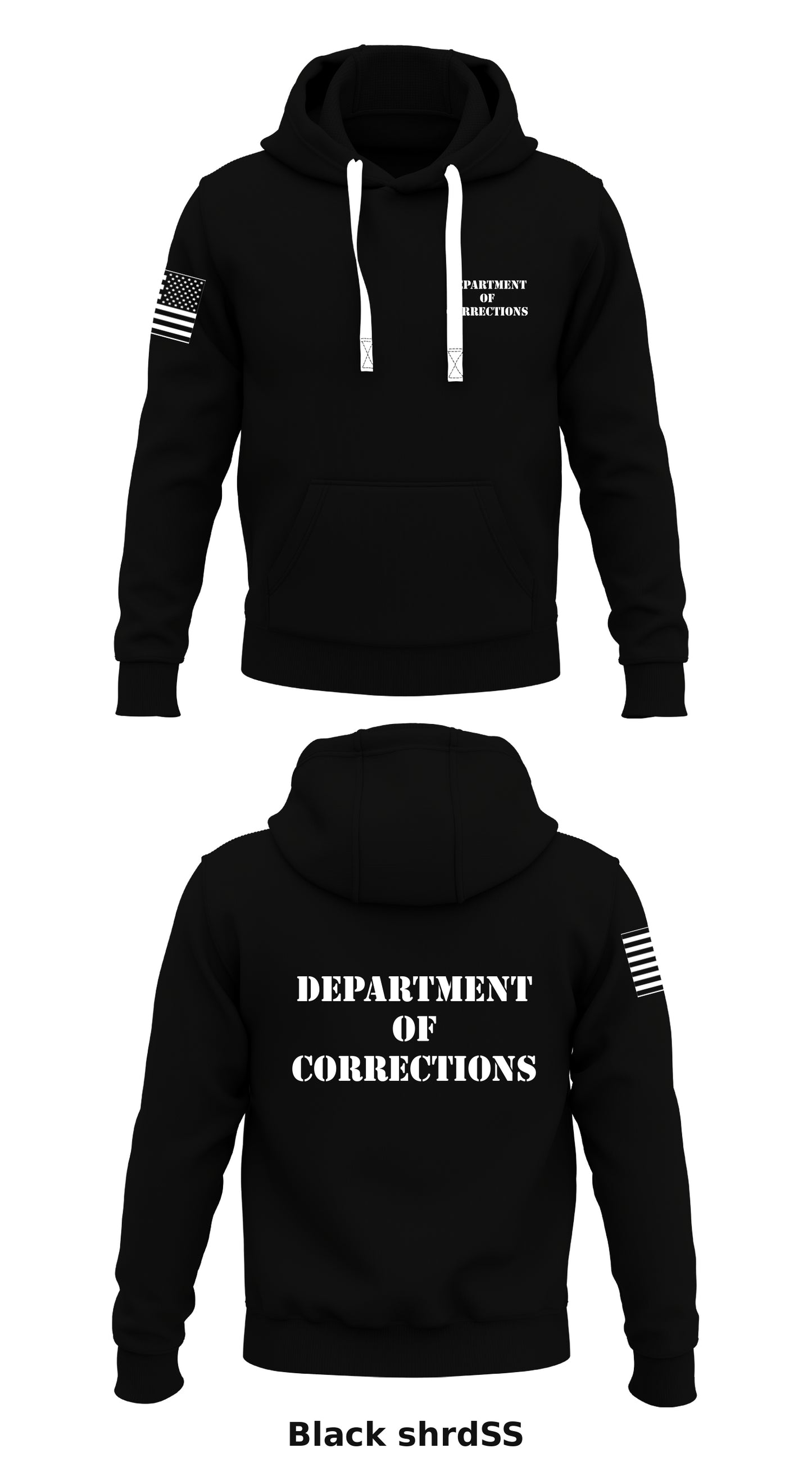 Department of Corrections Store 1 Core Men's Hooded Performance Sweatshirt - shrdSS